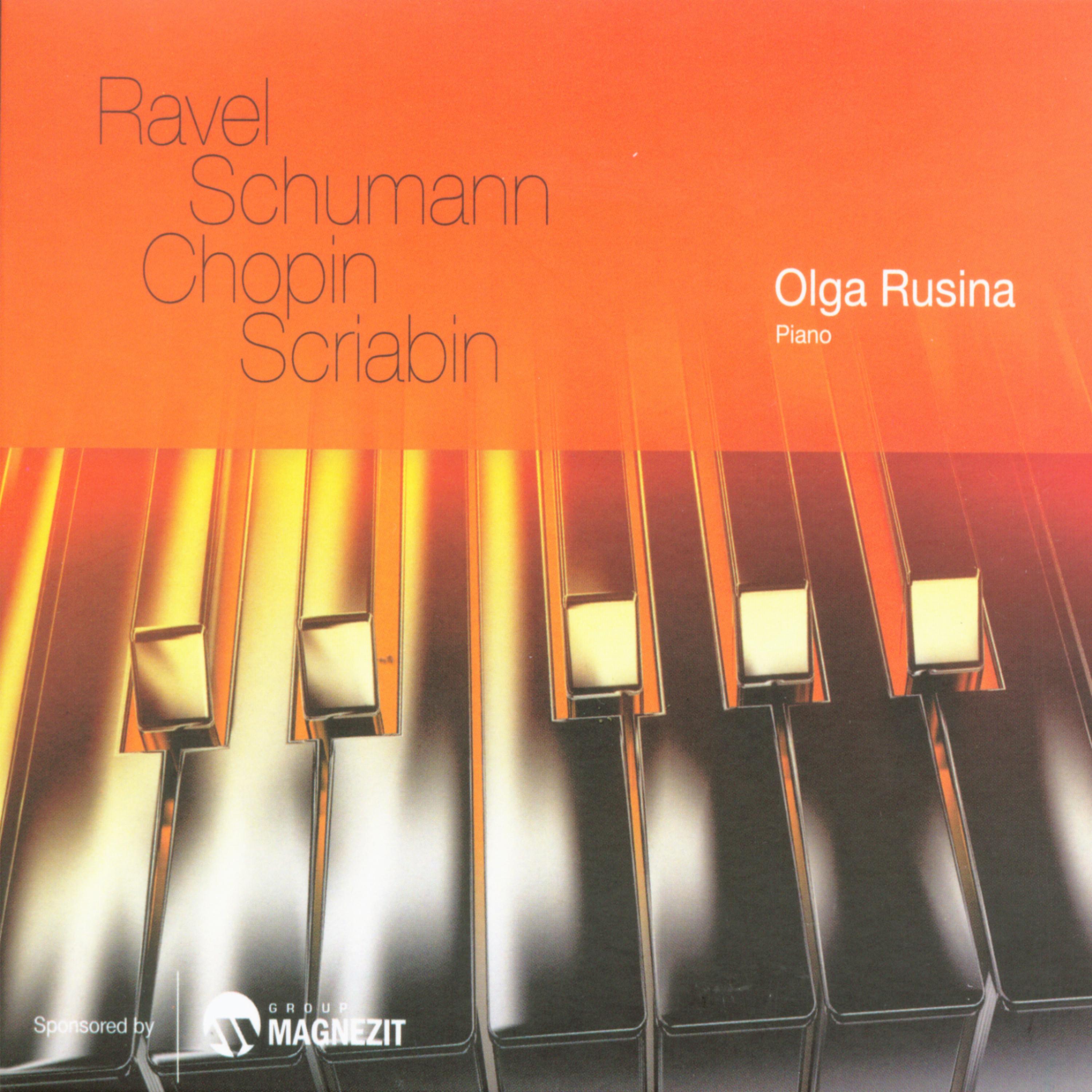 Постер альбома Piano Recital: Ravel, Schumann, Chopin, Scriabin