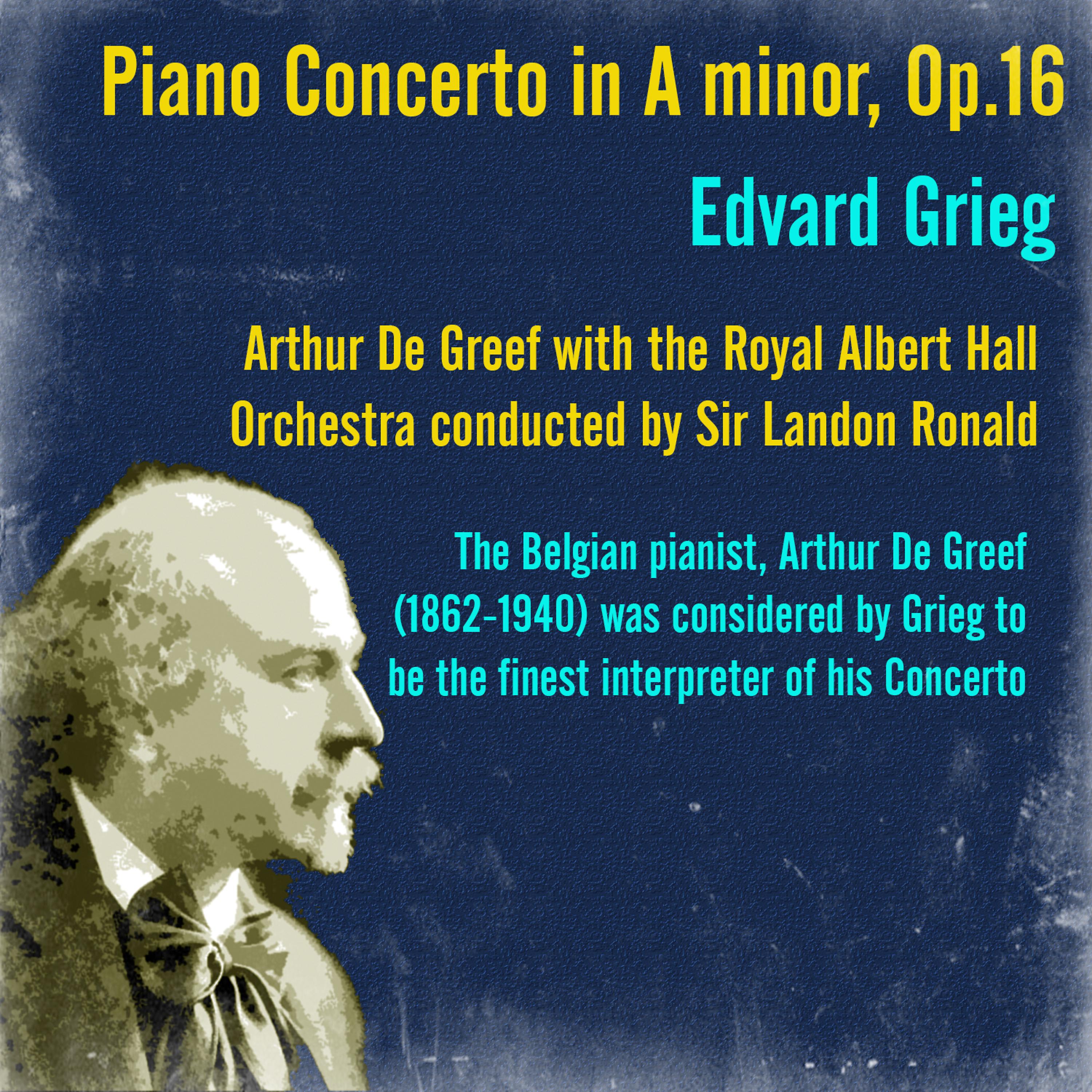Постер альбома Grieg: Piano Concerto in A minor, Op.16