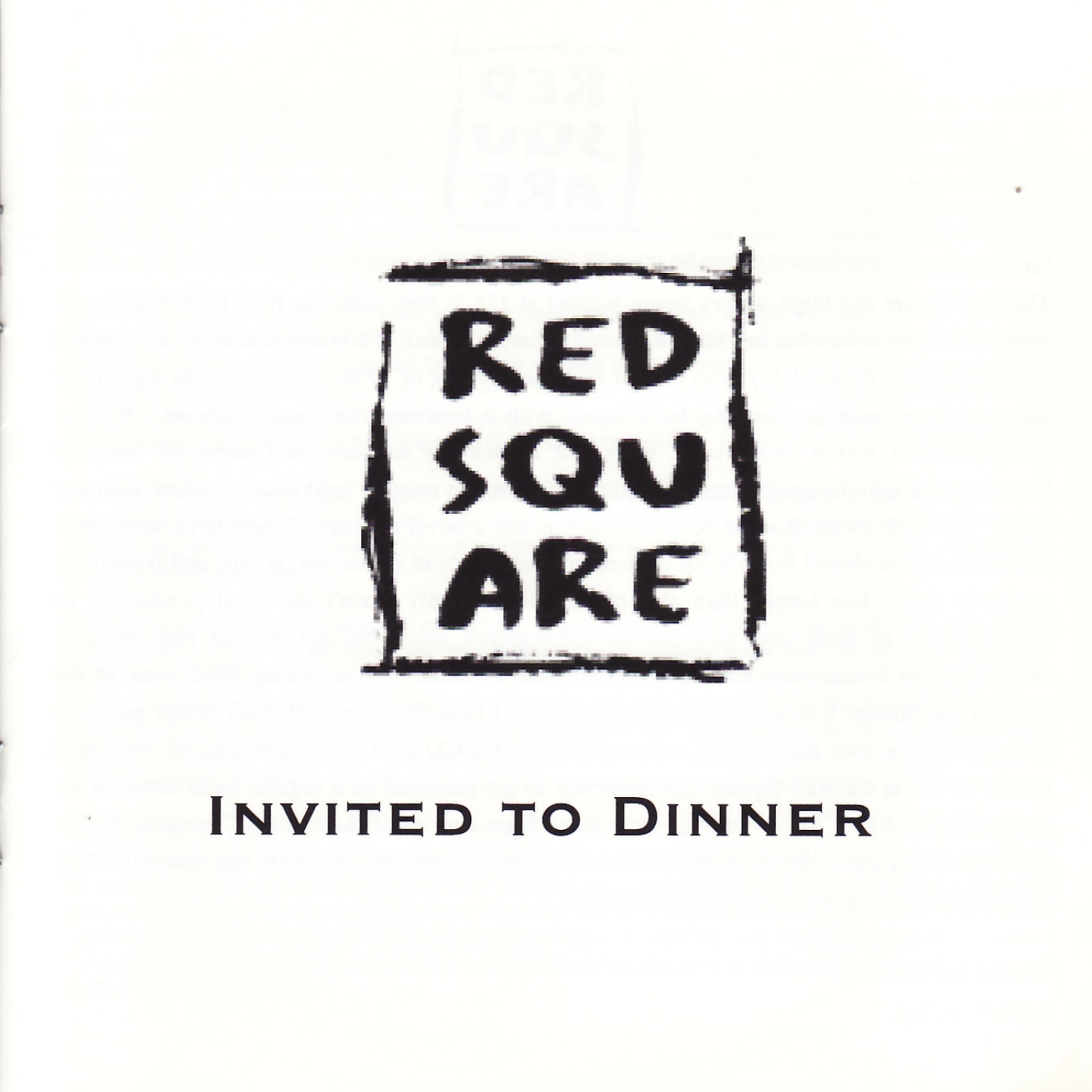 Постер альбома The Red Square - Invited to Dinner