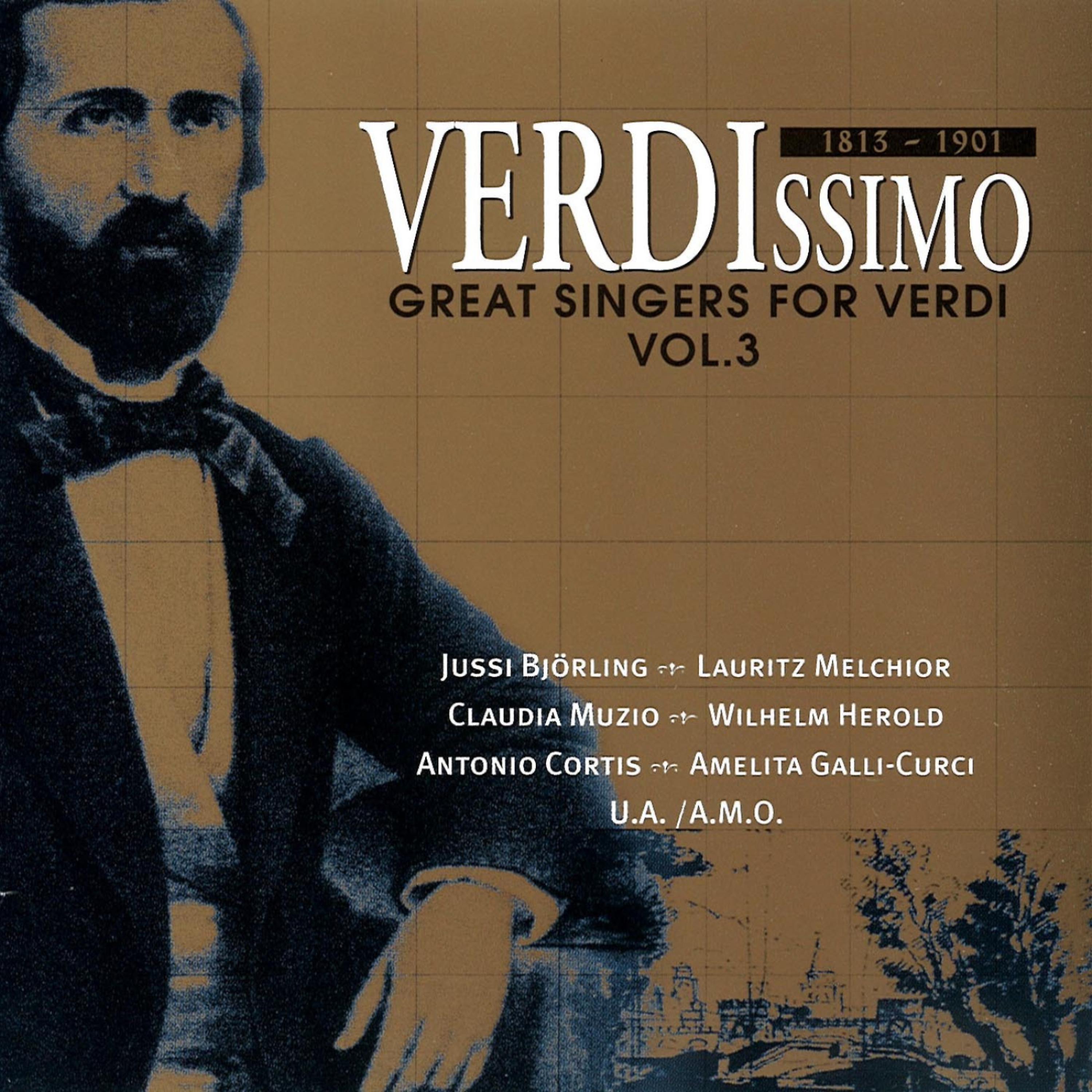 Постер альбома Great Singers for Verdi (Vol.3)
