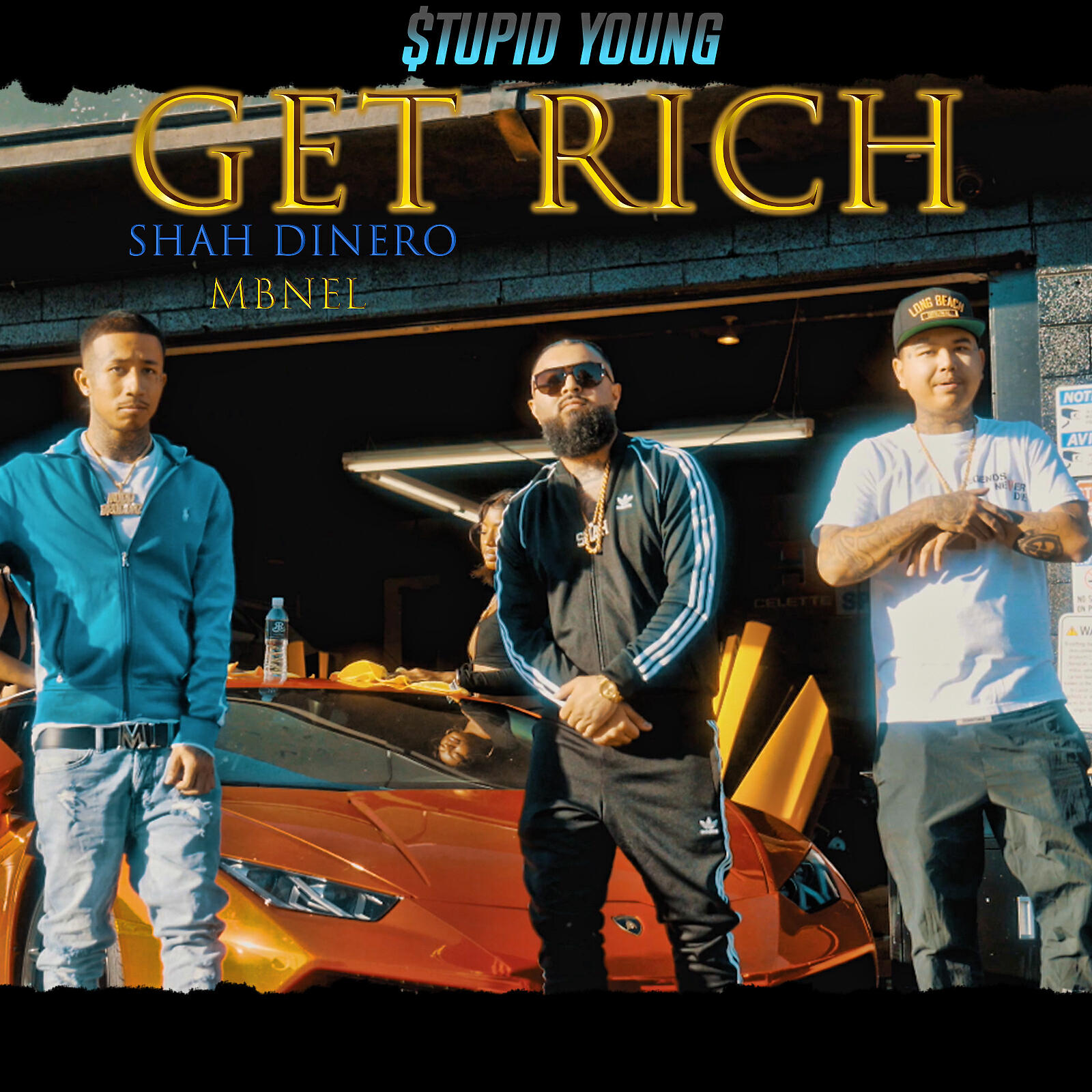 Shah Dinero - Get Rich (feat. $tupid Young & MBNel)
