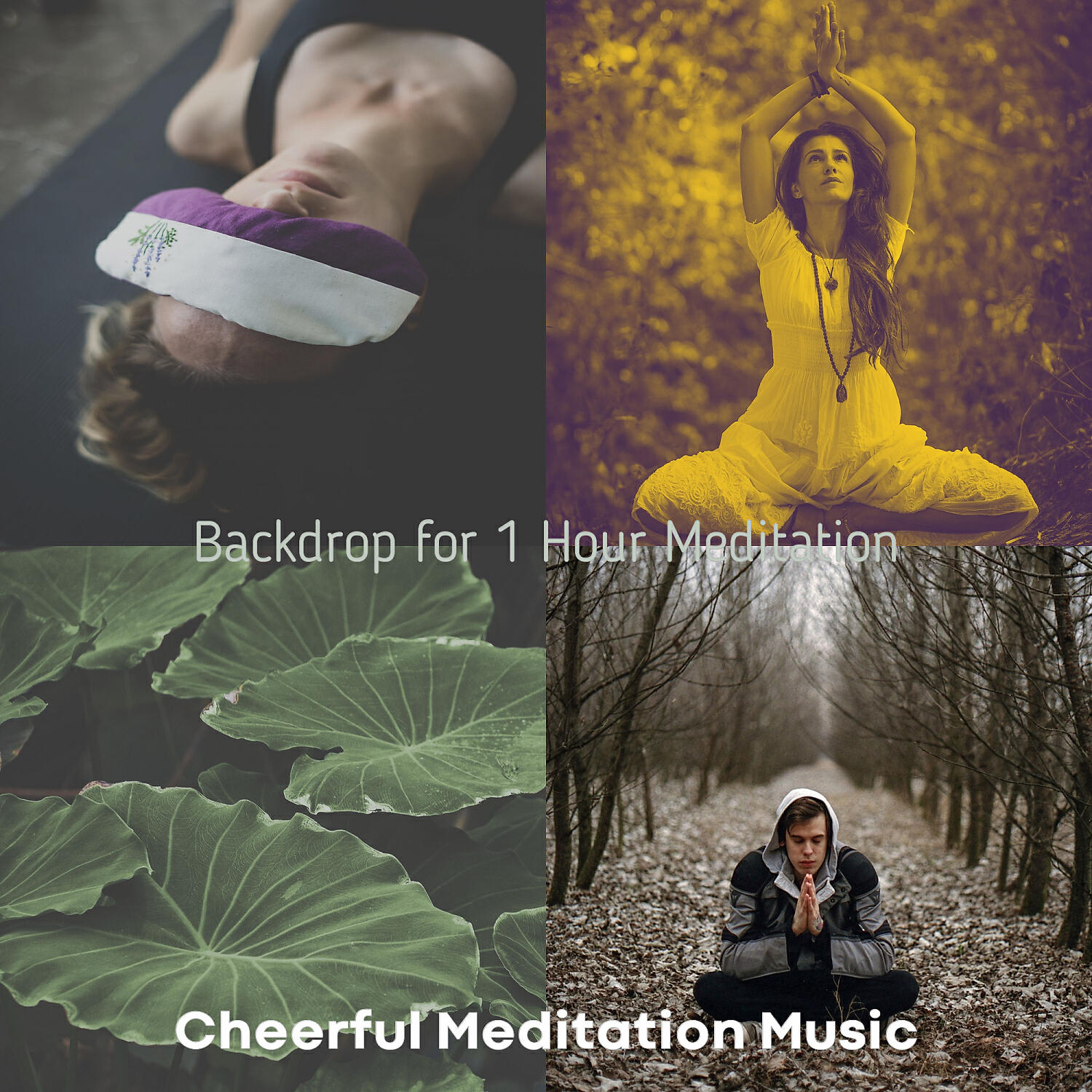 Cheerful Meditation Music - Heavenly Backdrops for 1 Hour Meditation