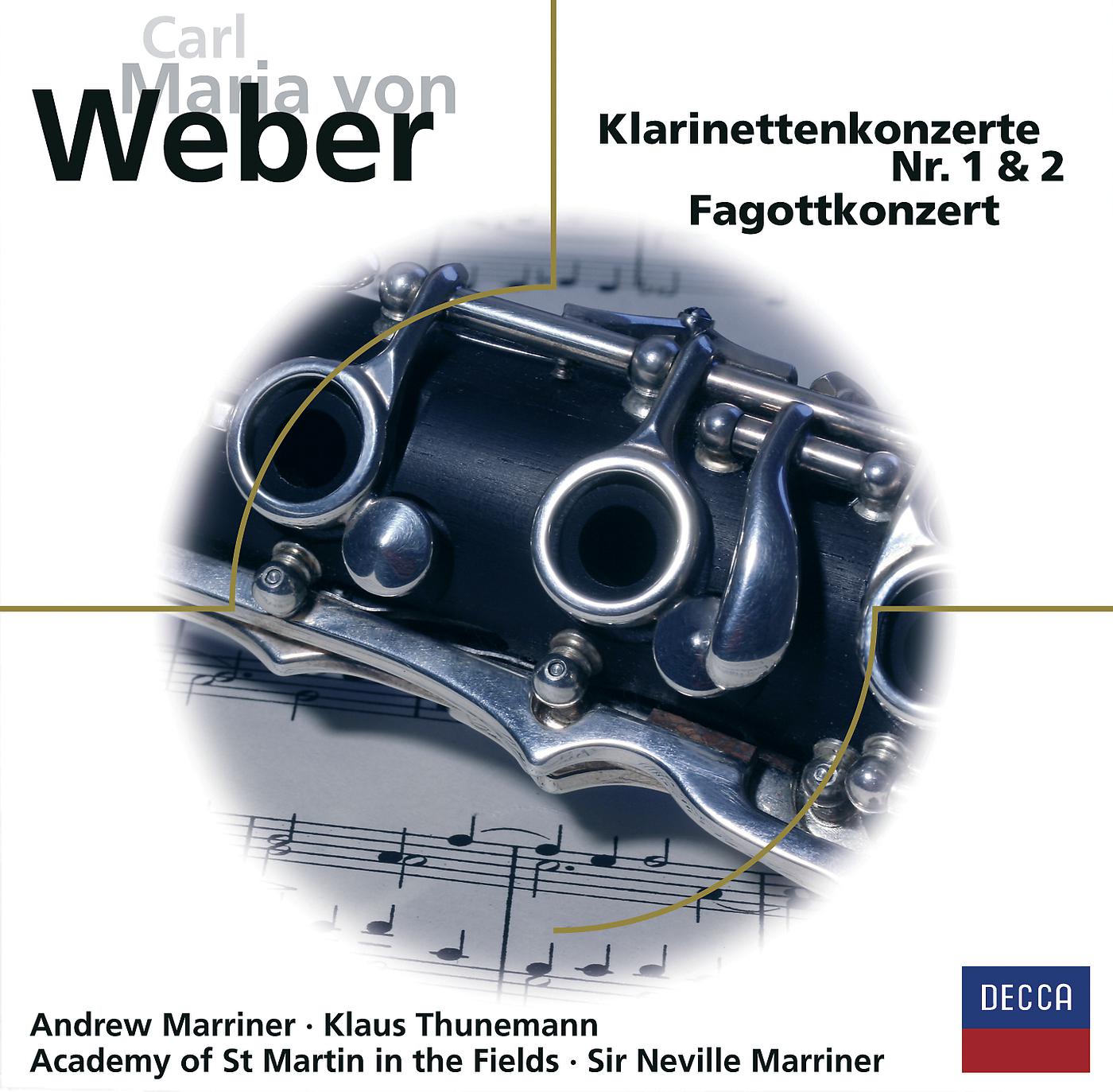 Постер альбома Carl Maria von Weber: Klarinettenkonzerte Nr. 1 & 2, Fagottkonzert