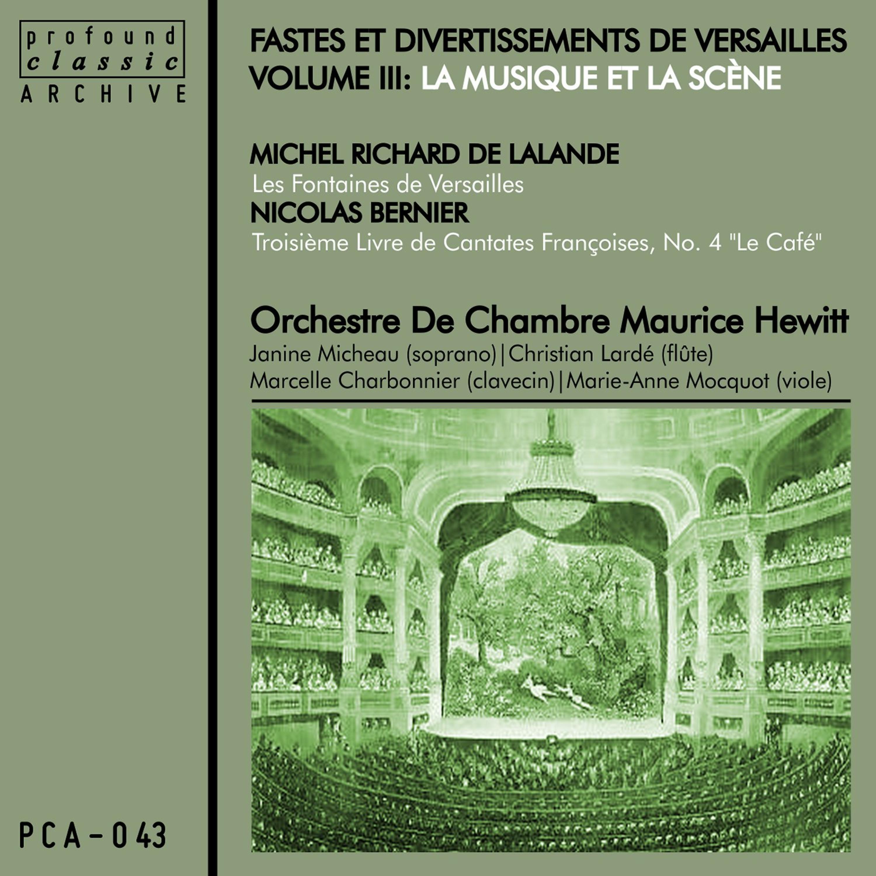 Постер альбома Fastes et divertissements de Versailles, Vol. 3:  La musique et la scène