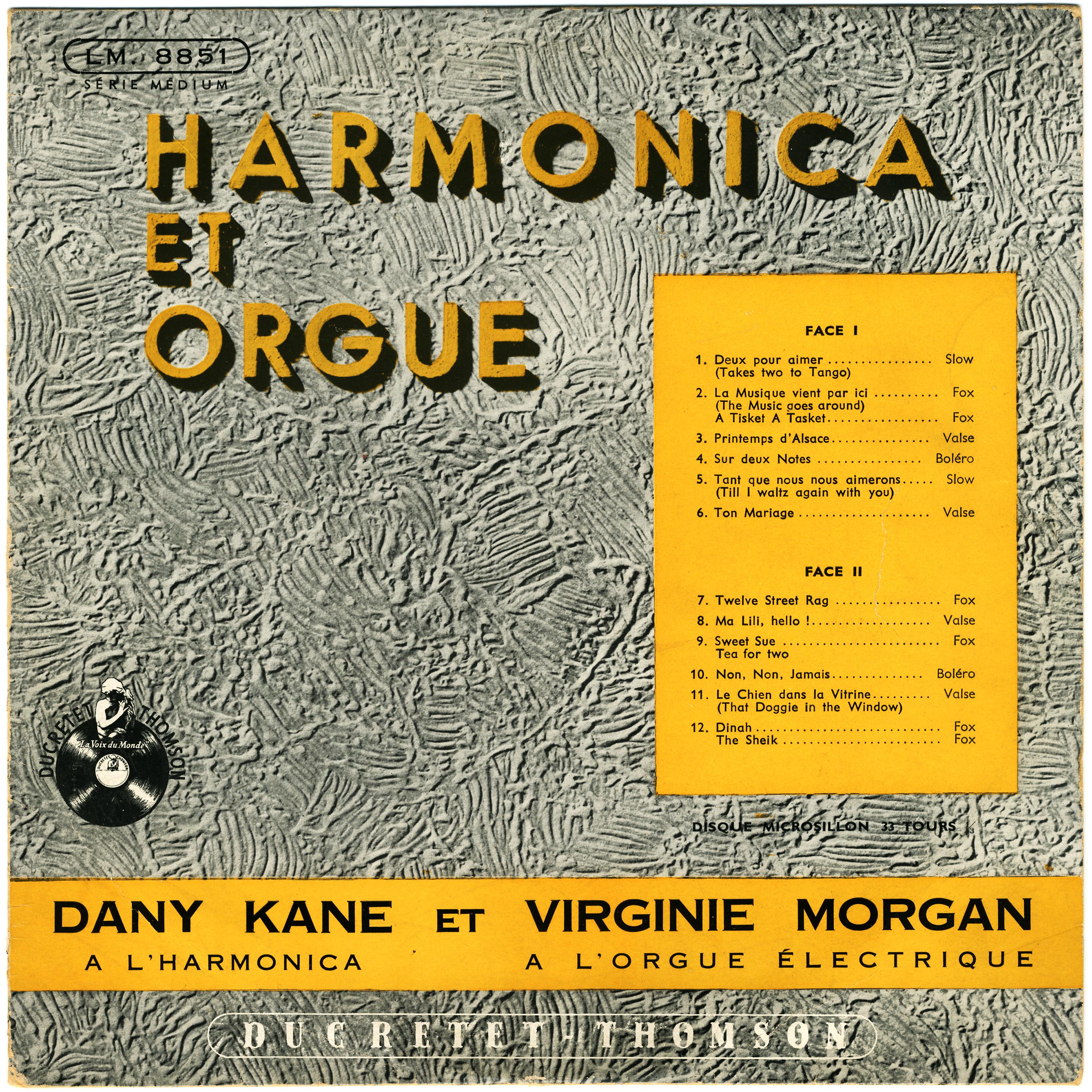 Постер альбома Harmonica and Organ
