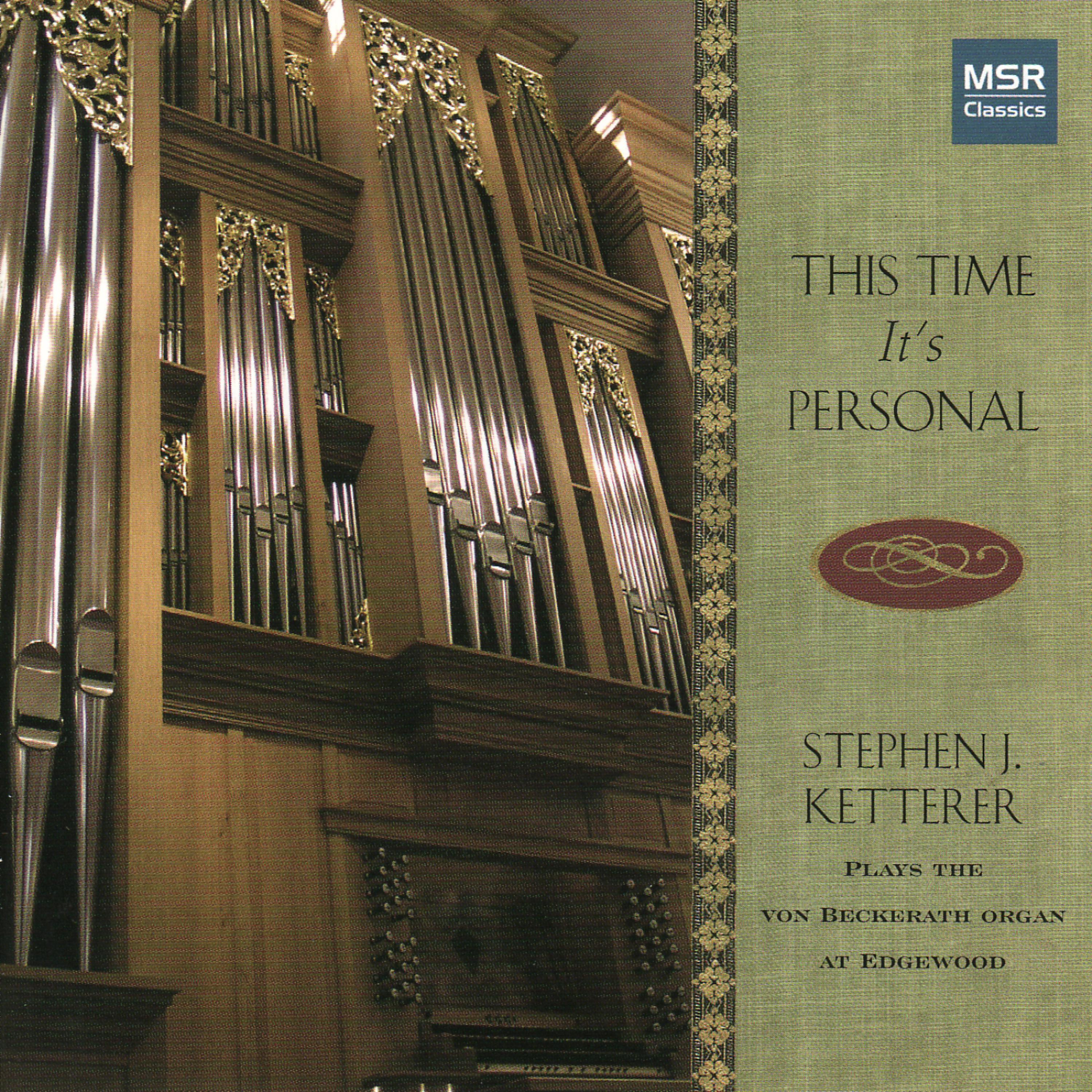 Постер альбома This Time It's Personal - Organ Recital