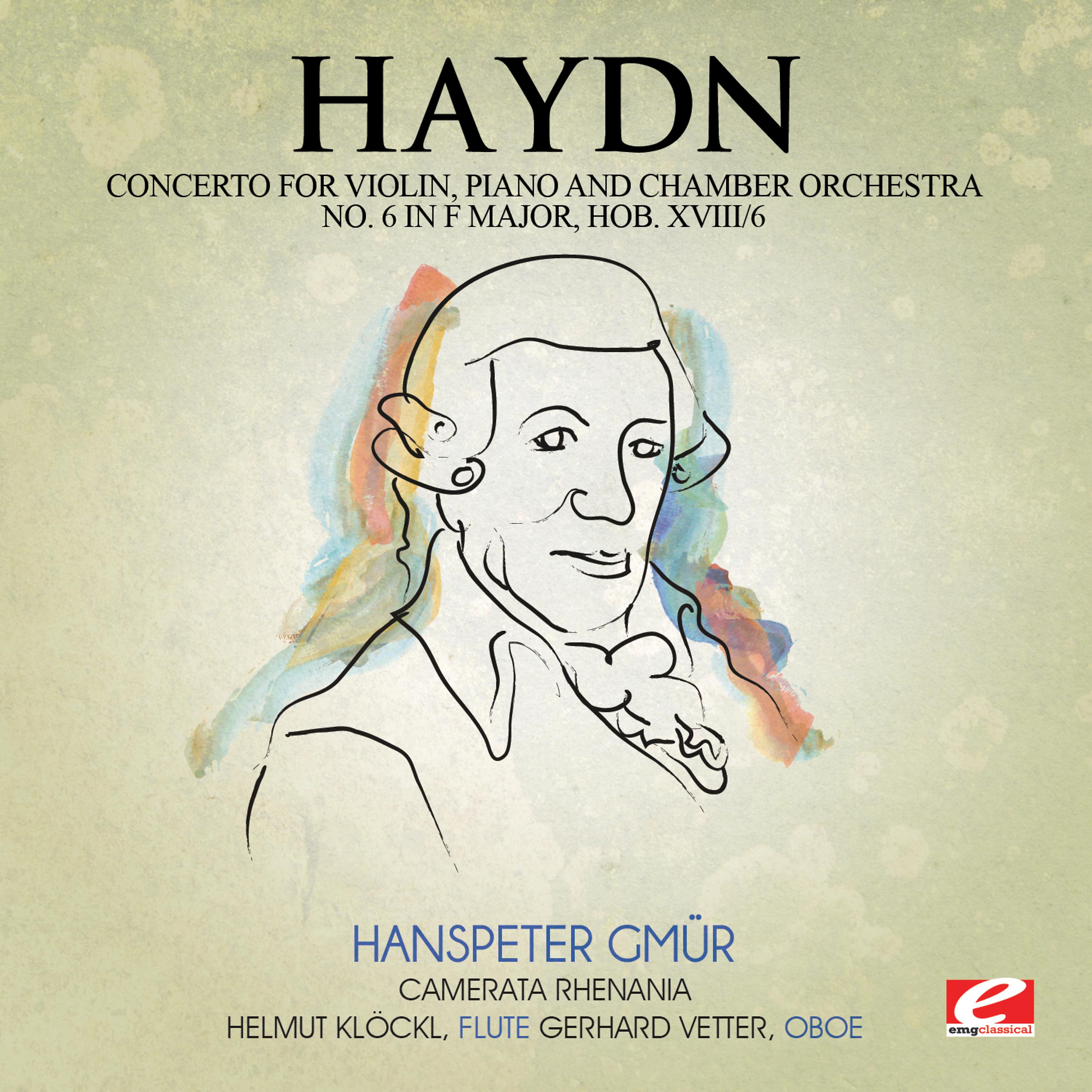 Постер альбома Haydn: Concerto No. 2 for Flute, Oboe and Orchestra in G Major, Hob. VIIh/2 (Digitally Remastered)