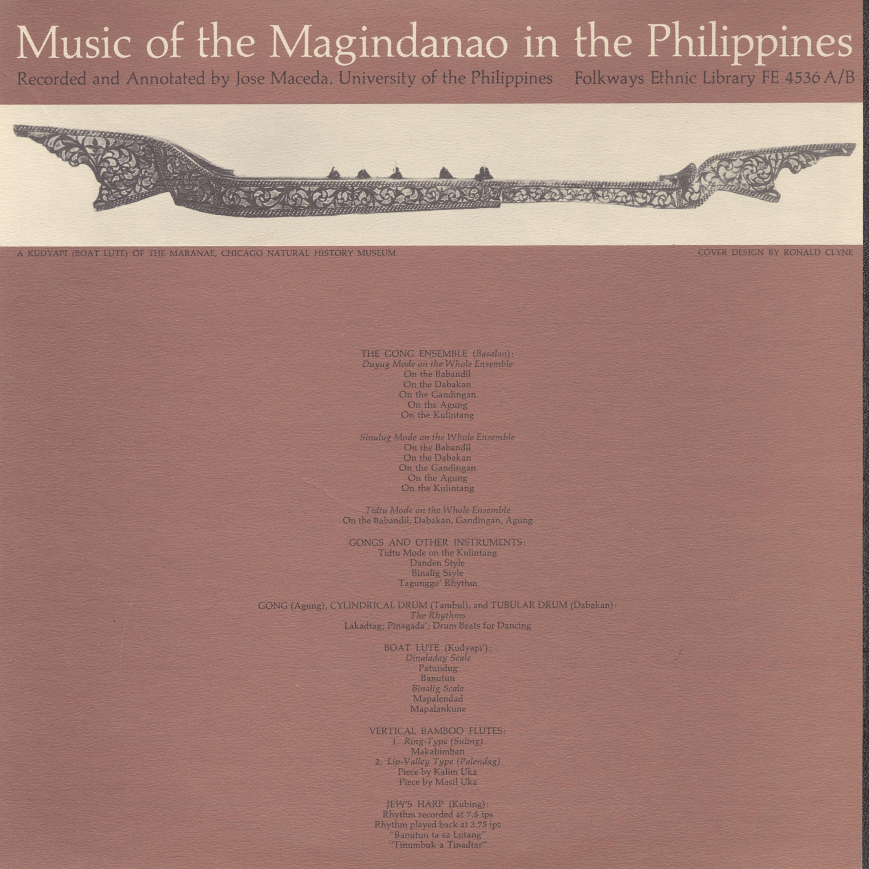 Постер альбома Music of the Magindanao in the Philippines, Vol. 1 & 2