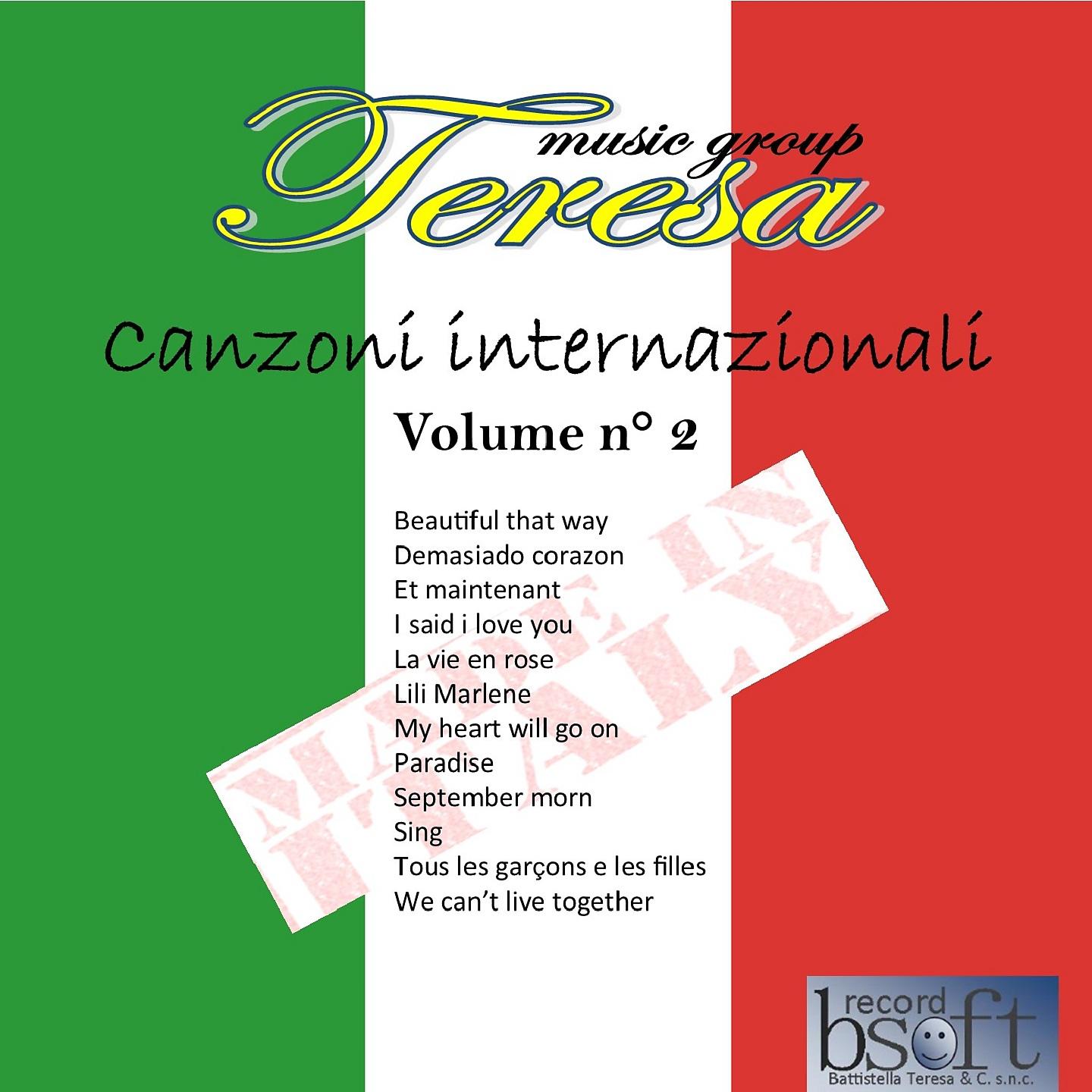 Постер альбома Canzoni internazionali - Volume 2