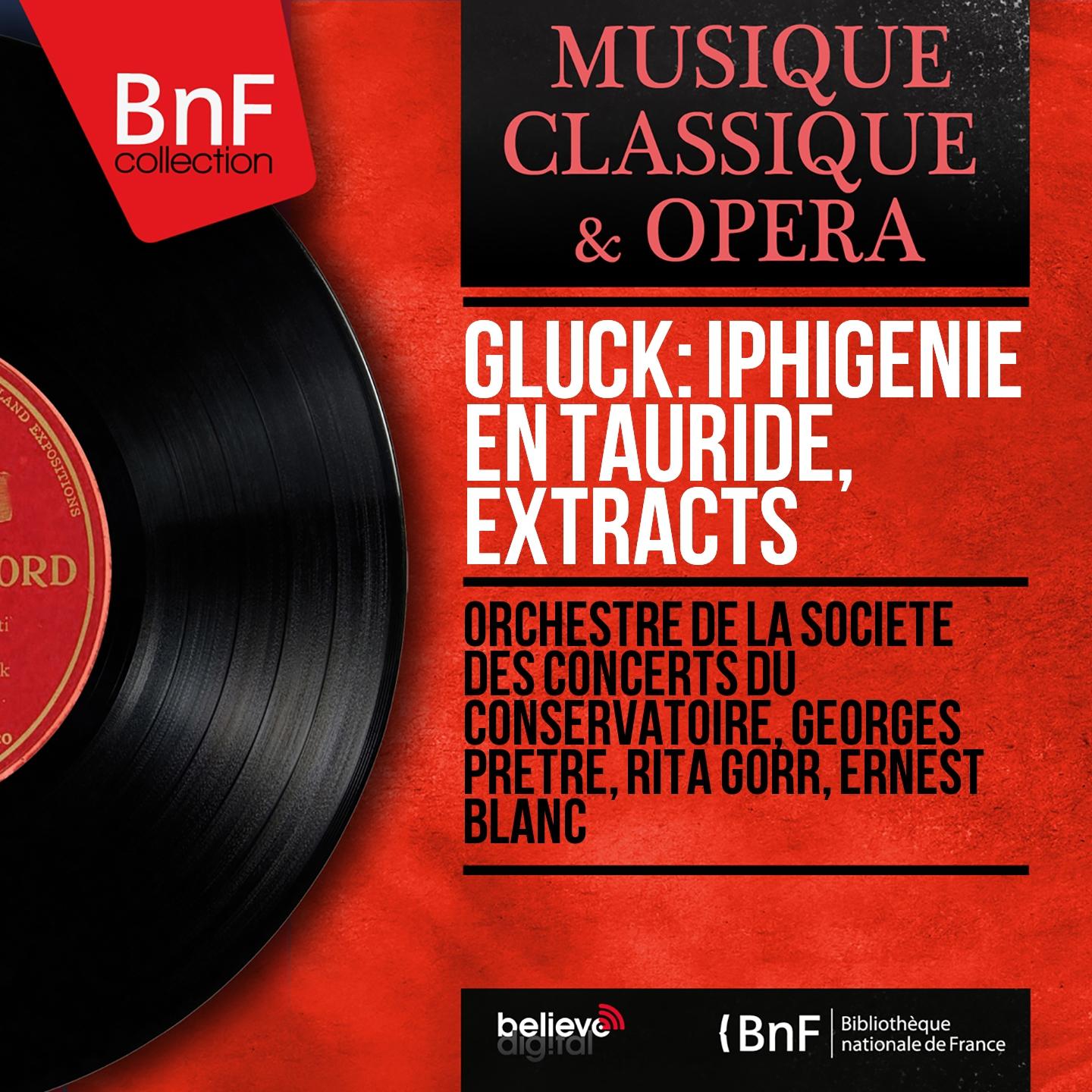 Постер альбома Gluck: Iphigénie en Tauride, Extracts (Mono Version)