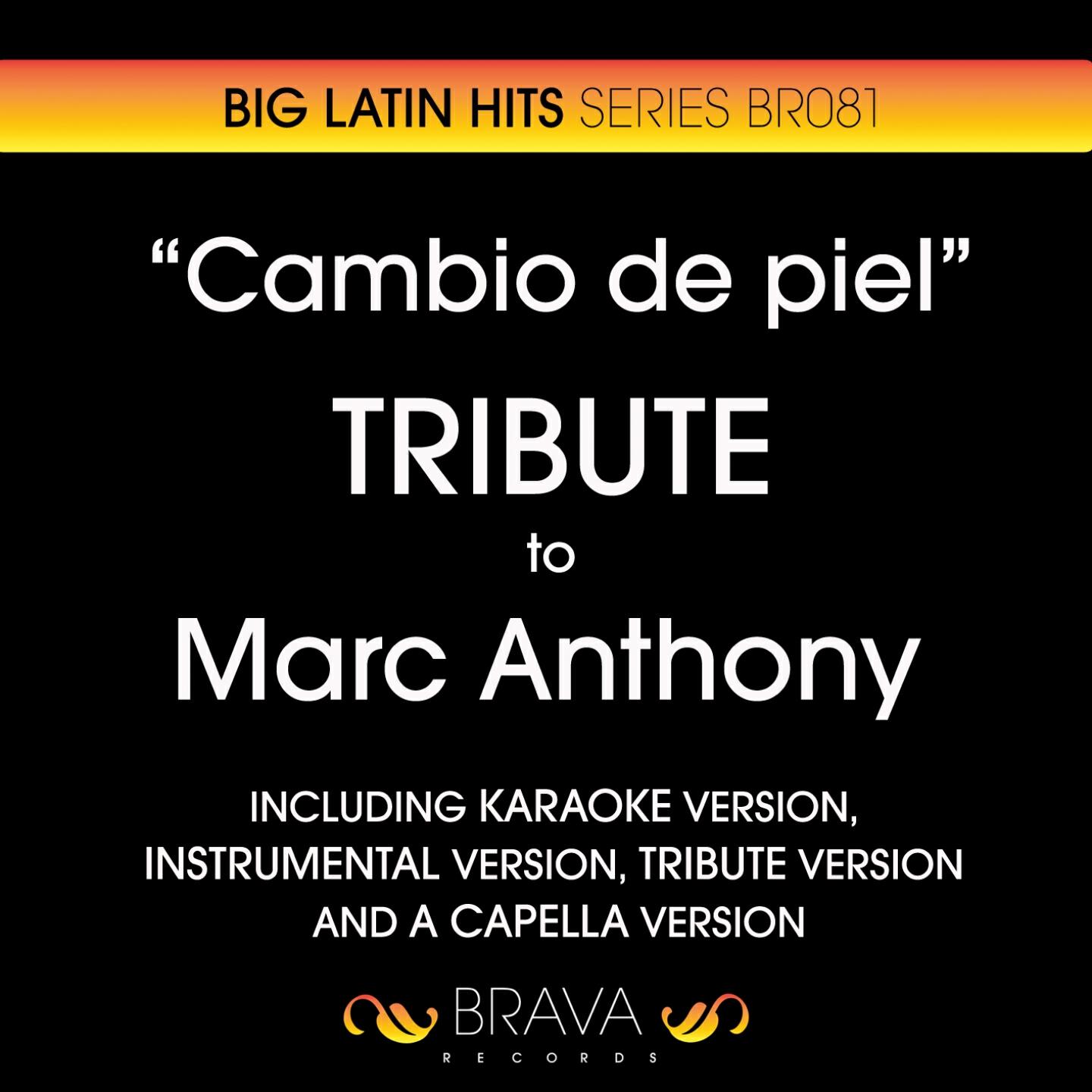 Brava HitMakers - Cambio de Piel (Karaoke Version) (Originally Performed By Marc Anthony)