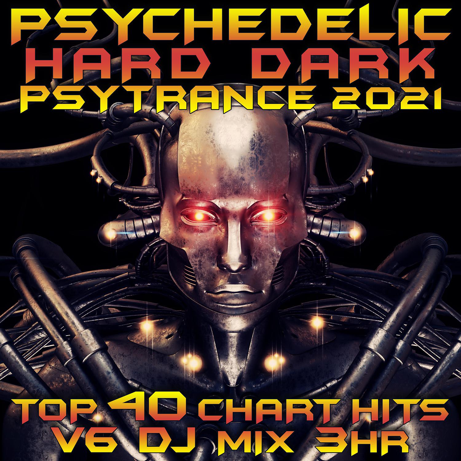 Постер альбома Psychedelic Hard Dark Psy Trance 2021 Top 40 Chart Hits, Vol. 6 DJ Mix 3Hr