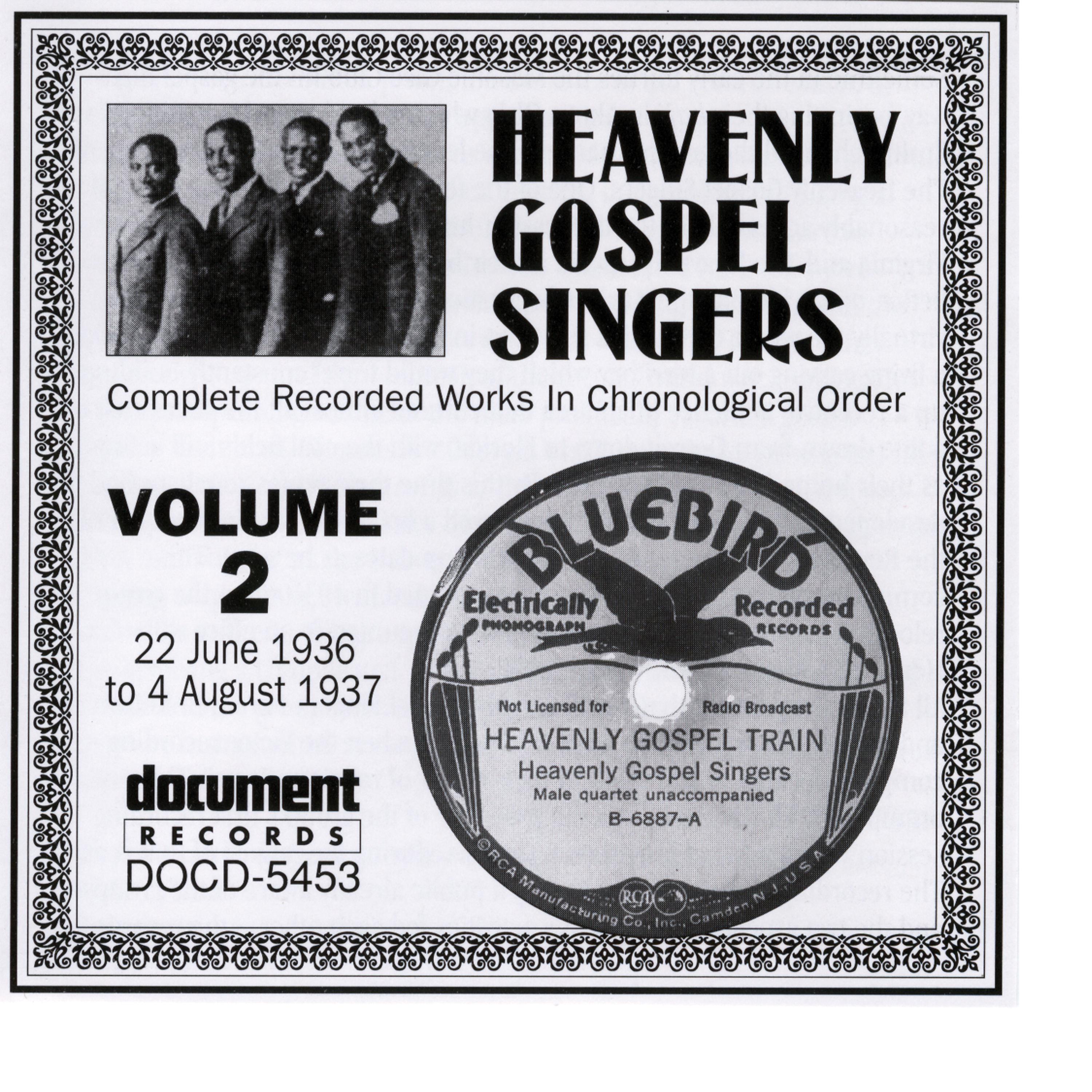 Постер альбома Heavenly Gospel Singers Vol. 2 (1936-1937)