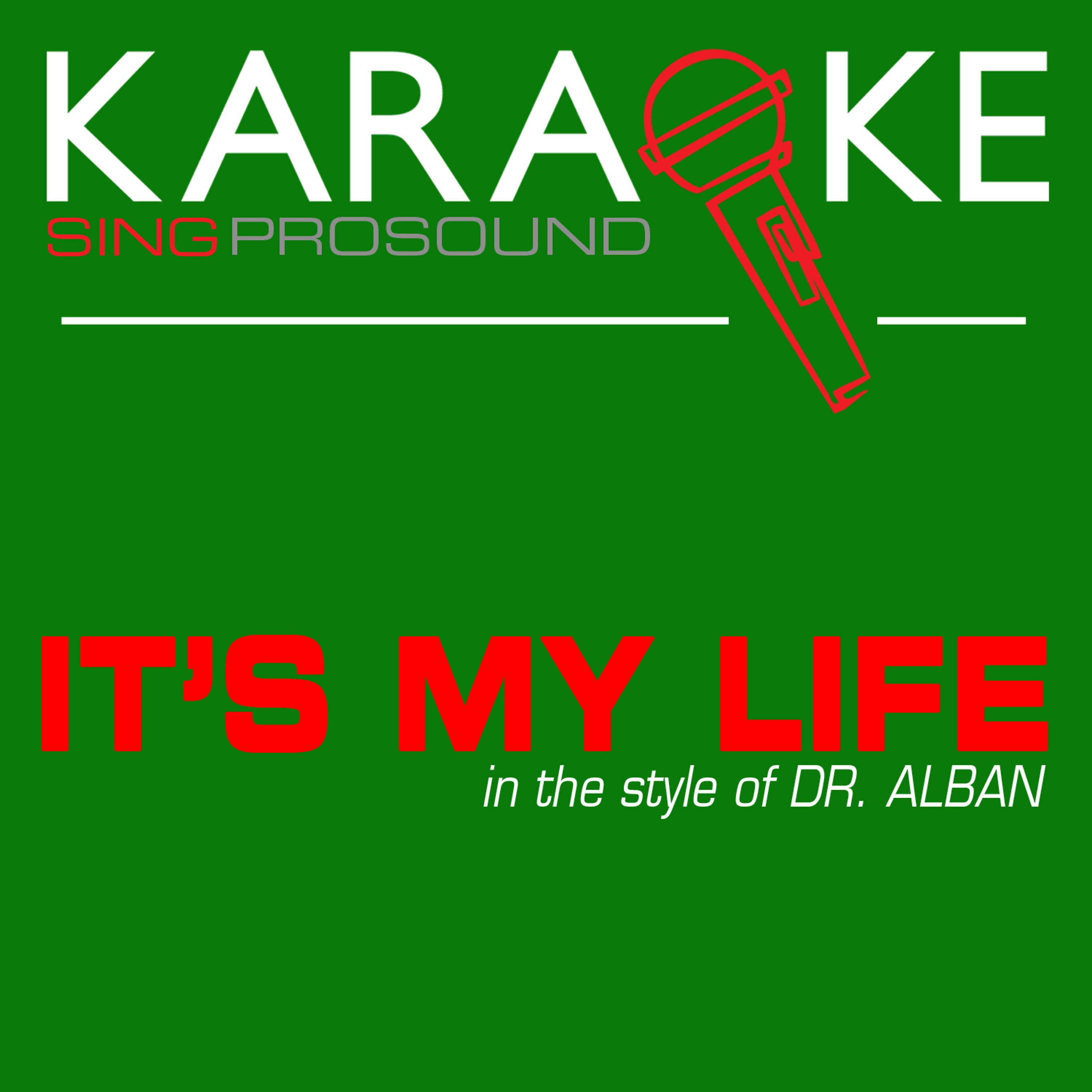 Постер альбома It's My Life (In the Style of Dr. Alban) [Karaoke with Background Vocal]
