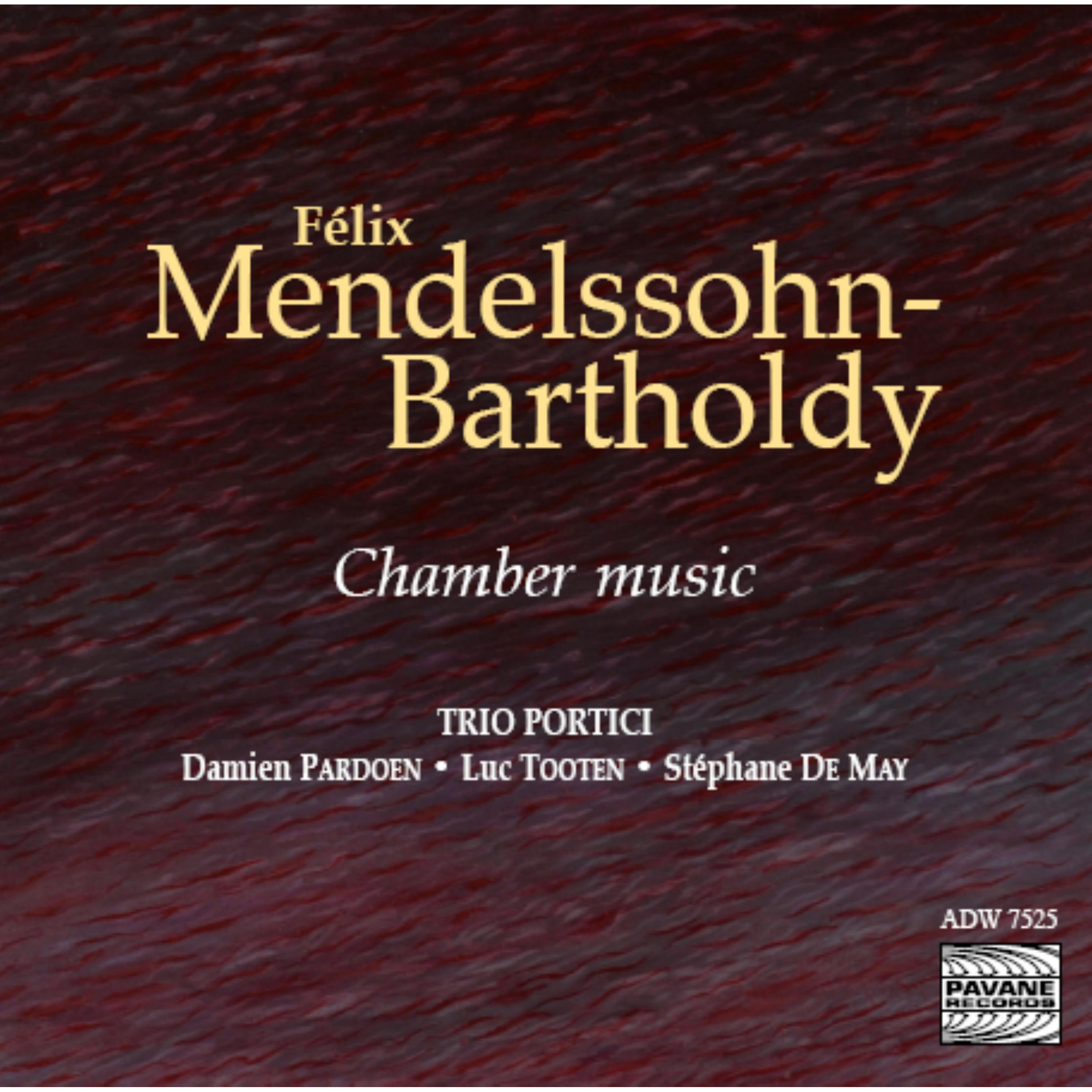 Постер альбома Mendelssohn: Chamber Music