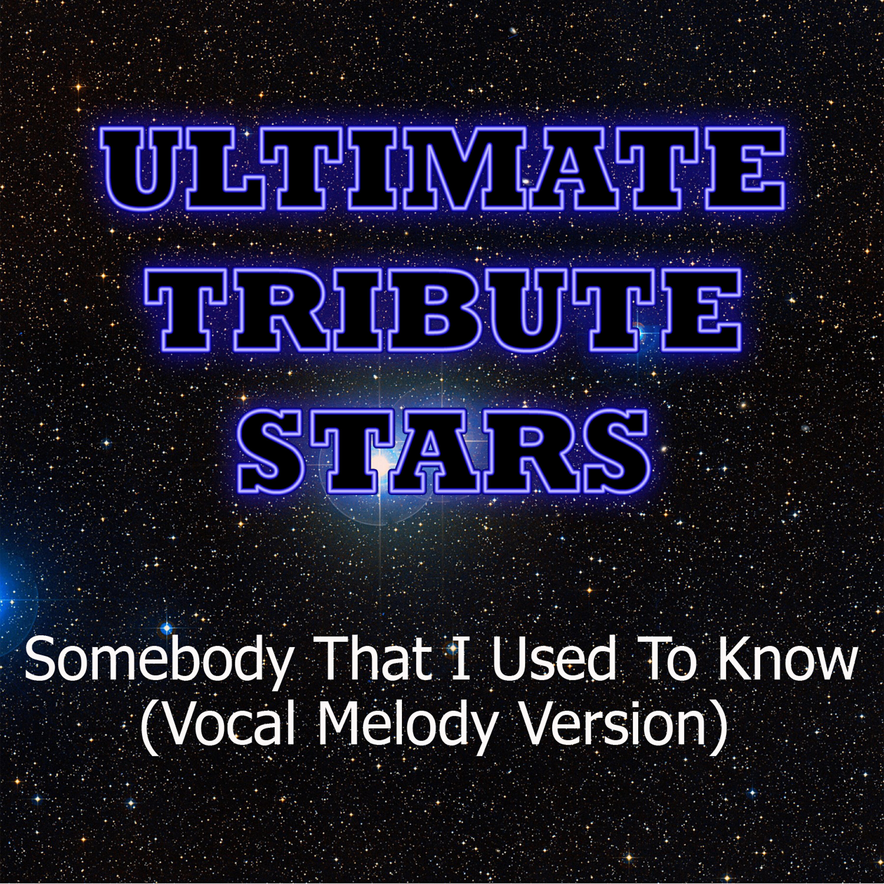 Ultimate Tribute Stars - Gotye feat. Kimbra - Somebody That I Used To Know (Vocal Melody Version)