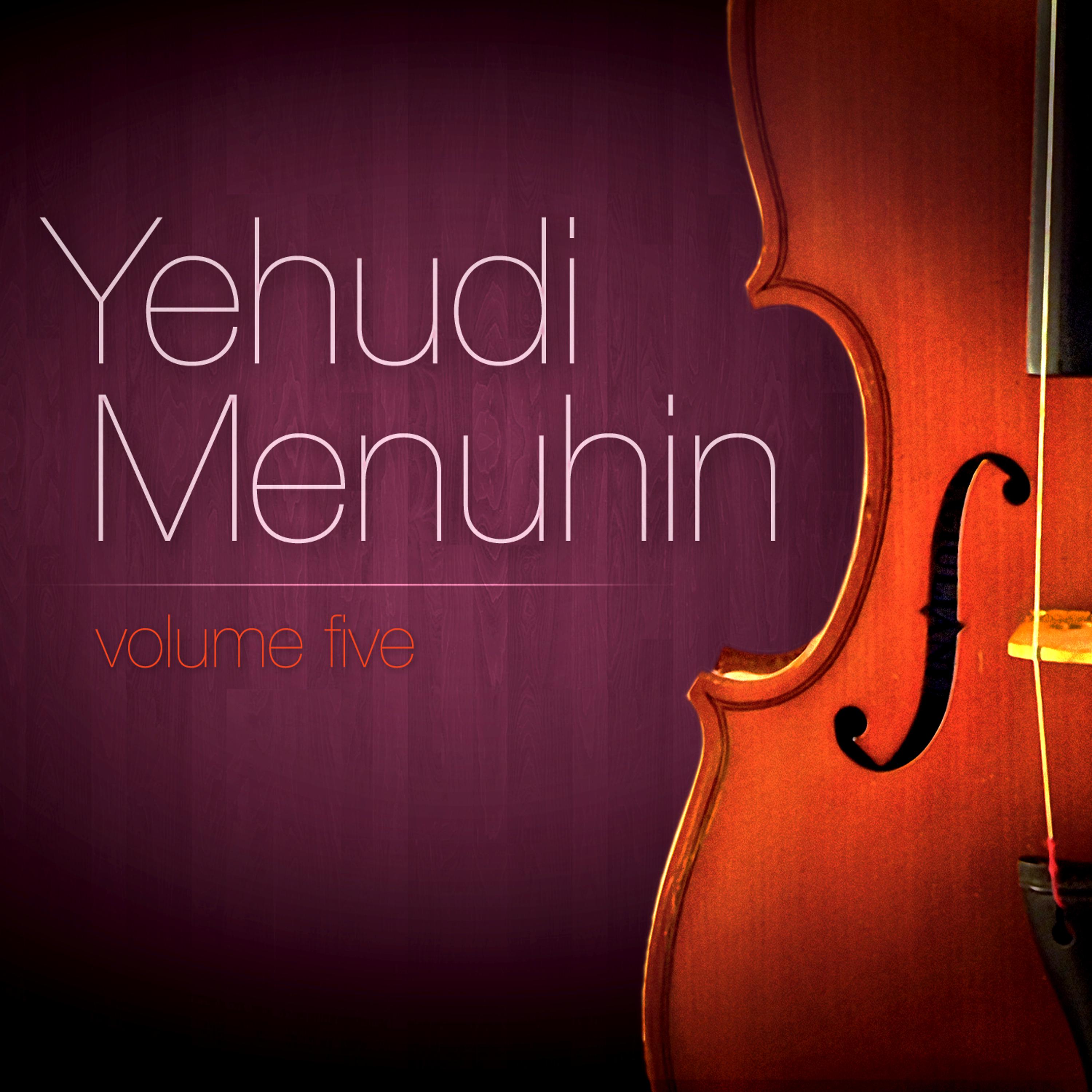 Постер альбома Yehudi Menuhin Vol. 5 : Sonate Pour Violon N° 1 En Ré Majeur (Ludwig Van Beethoven)