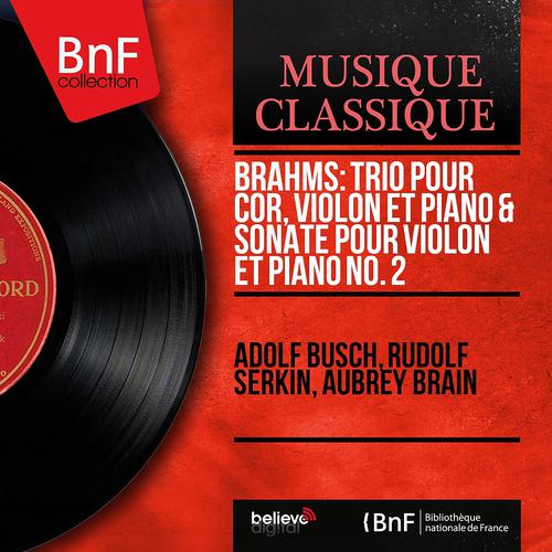 Постер альбома Brahms: Trio pour cor, violon et piano & Sonate pour violon et piano No. 2 (Mono Version)