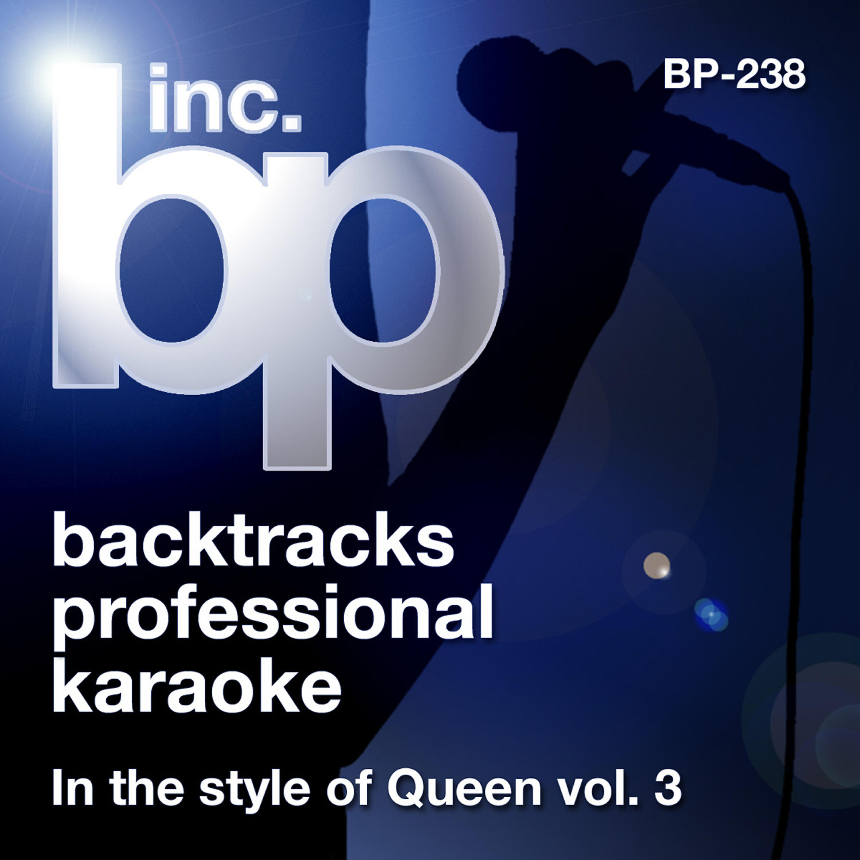 Альбом Karaoke: In the Style of Queen, Vol. 3 (Karaoke Version) исполнителя Backtrack Professional Karaoke Band