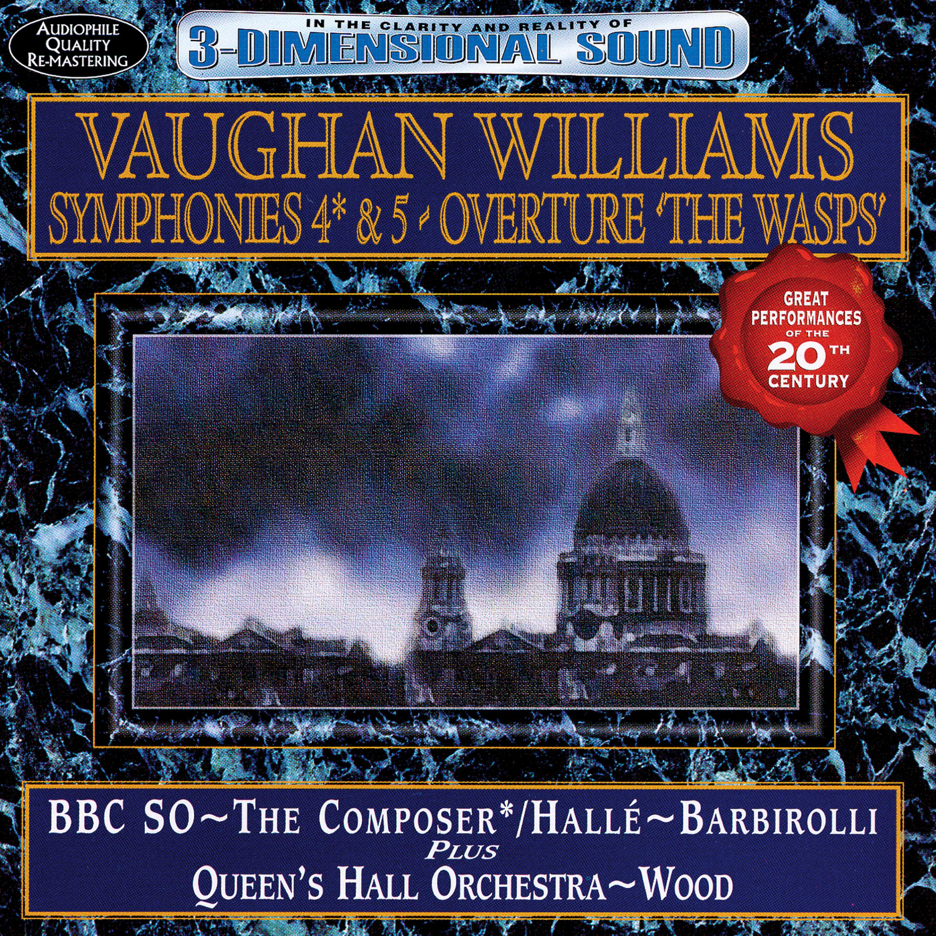 Постер альбома Vaughan Williams: Symphony Nos.4 and 5; Overture to "The Wasps"