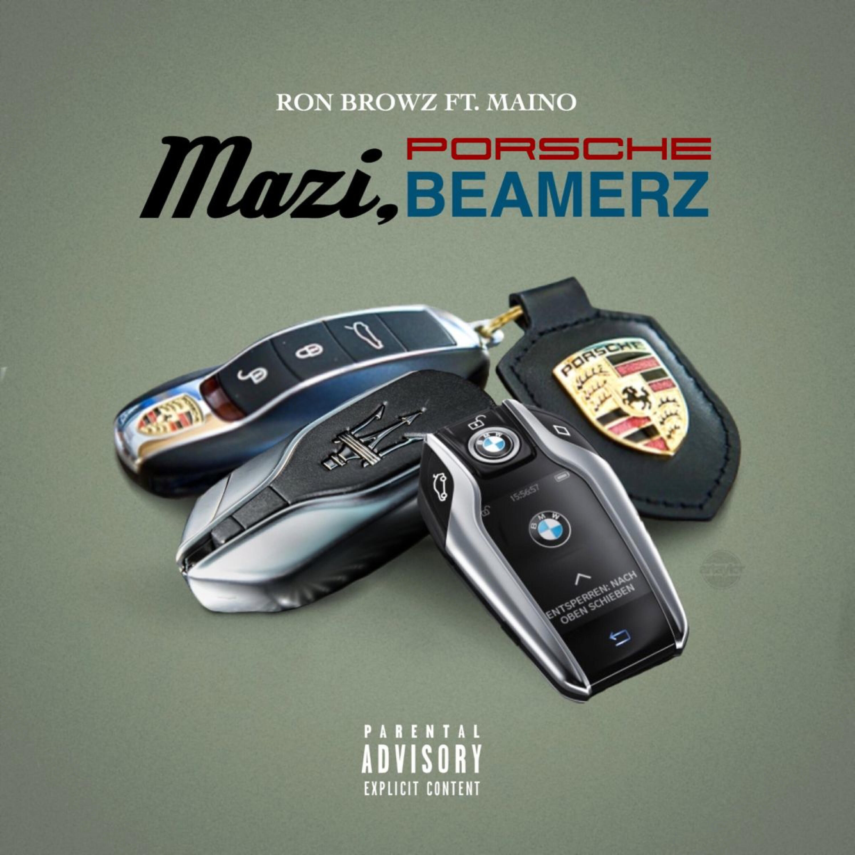 Ron Browz - Mazi, Porsche, Beamerz (instrumental) [feat. Maino]