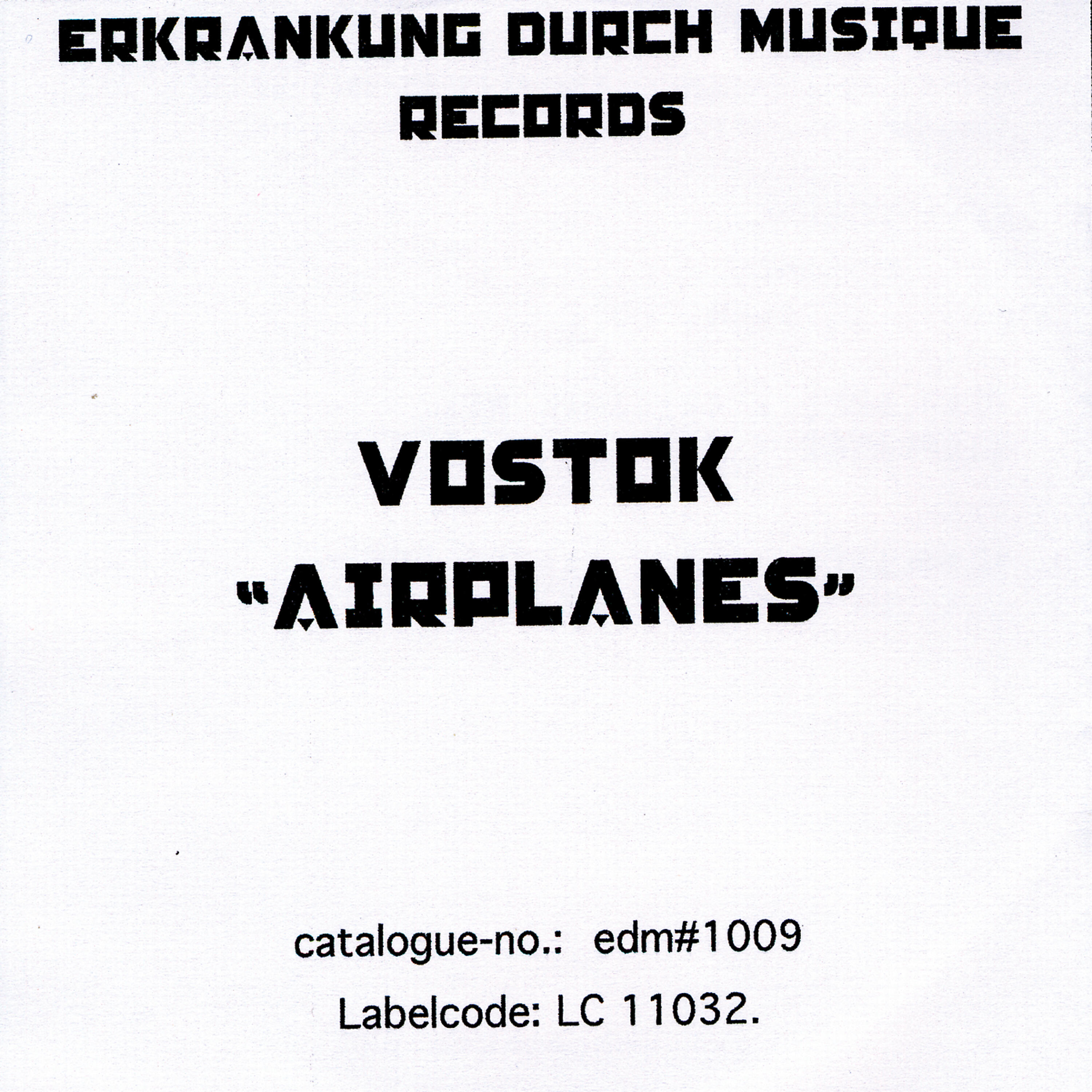 VOSTOK - Airplanes Rock Parisi Mix