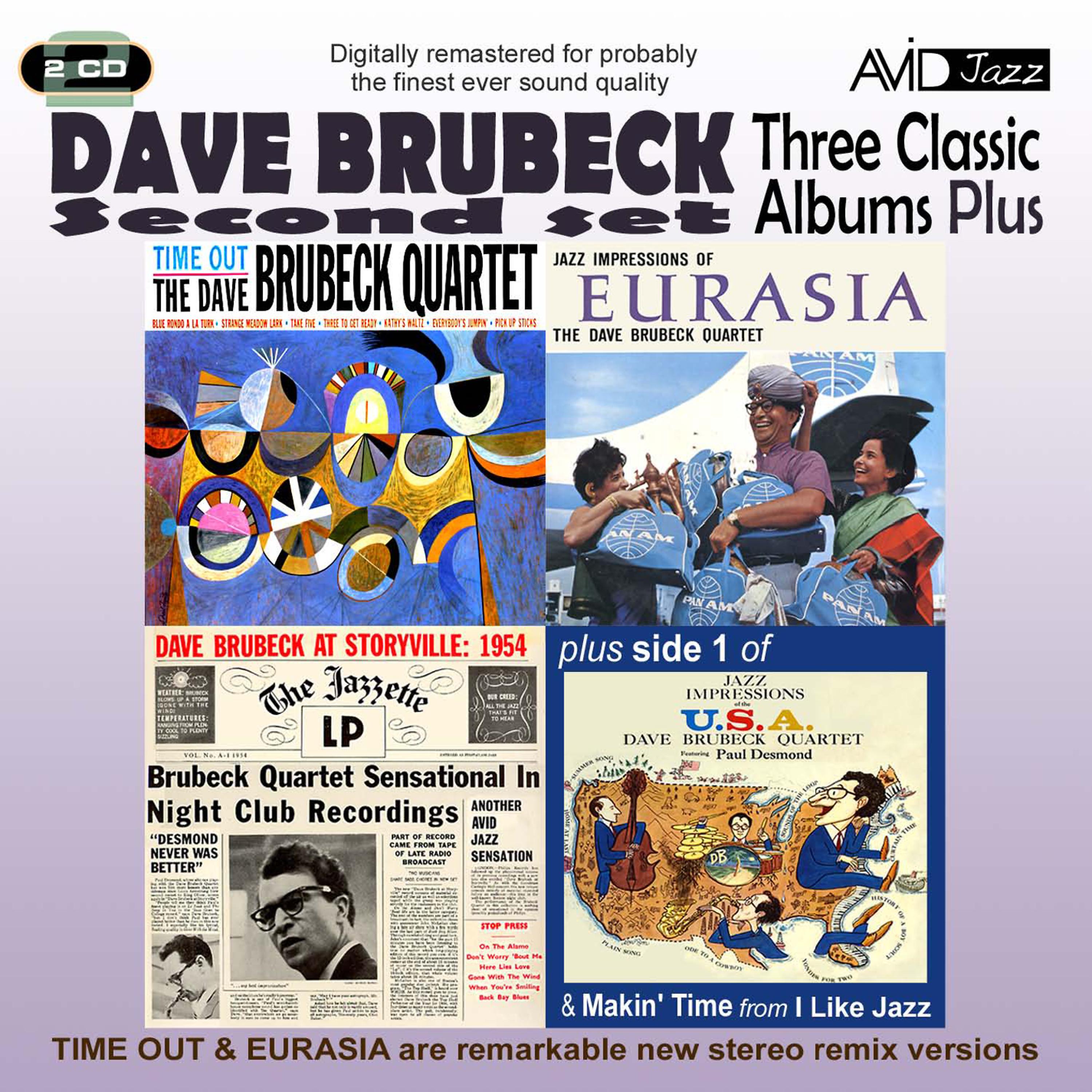 Постер альбома Three Classic Albums Plus (Time Out / Jazz Impressions of Eurasia / Dave Brubeck At Storyville: 1954) (Digitally Remastered)