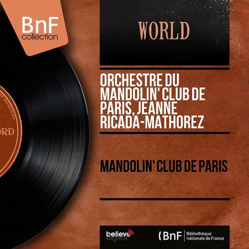 Постер альбома Mandolin' Club de Paris (Mono version)