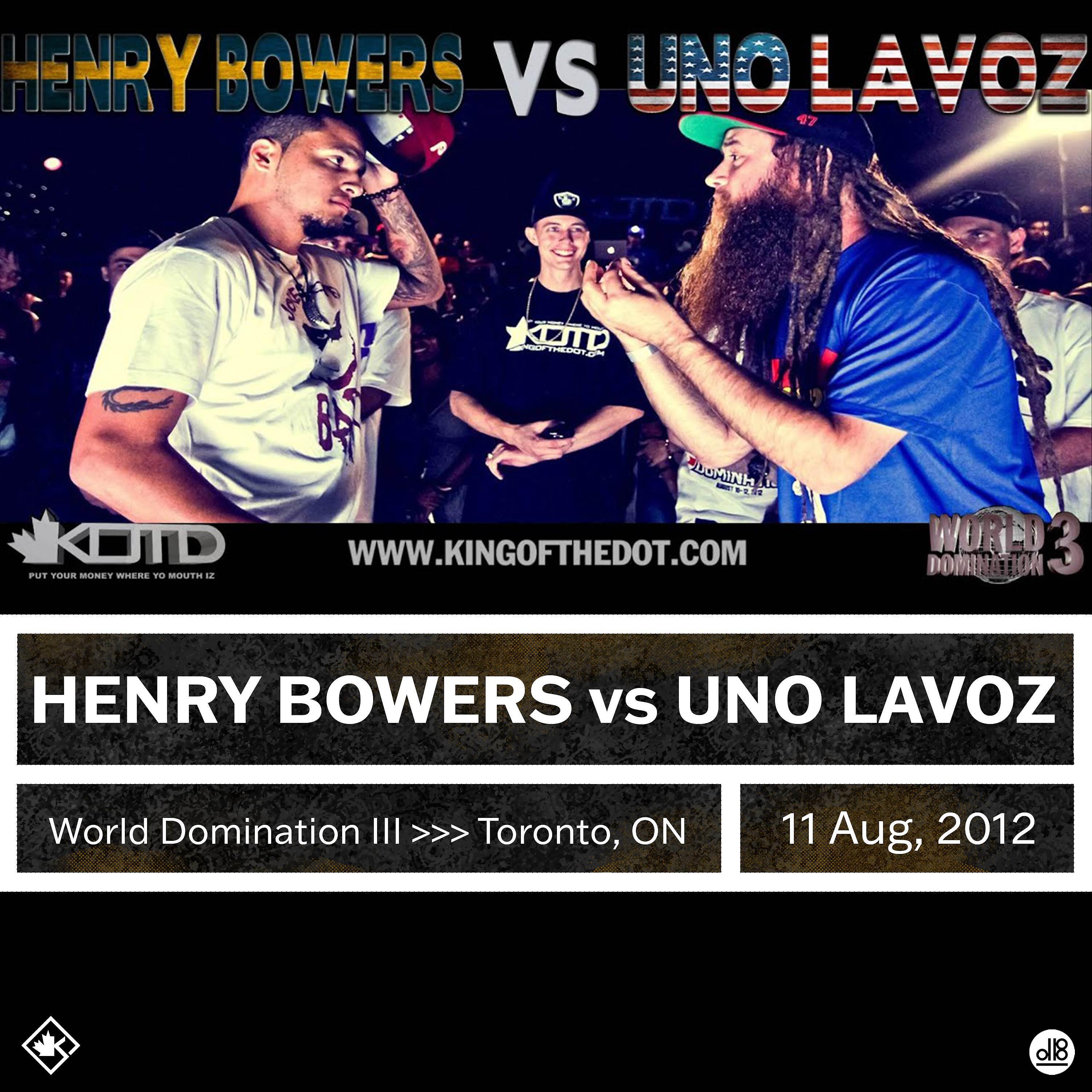 King Of The Dot - Round 2 - Uno Lavoz - Henry Bowers vs Uno Lavoz