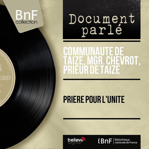 Постер альбома Prière pour l'unité (Mono Version)
