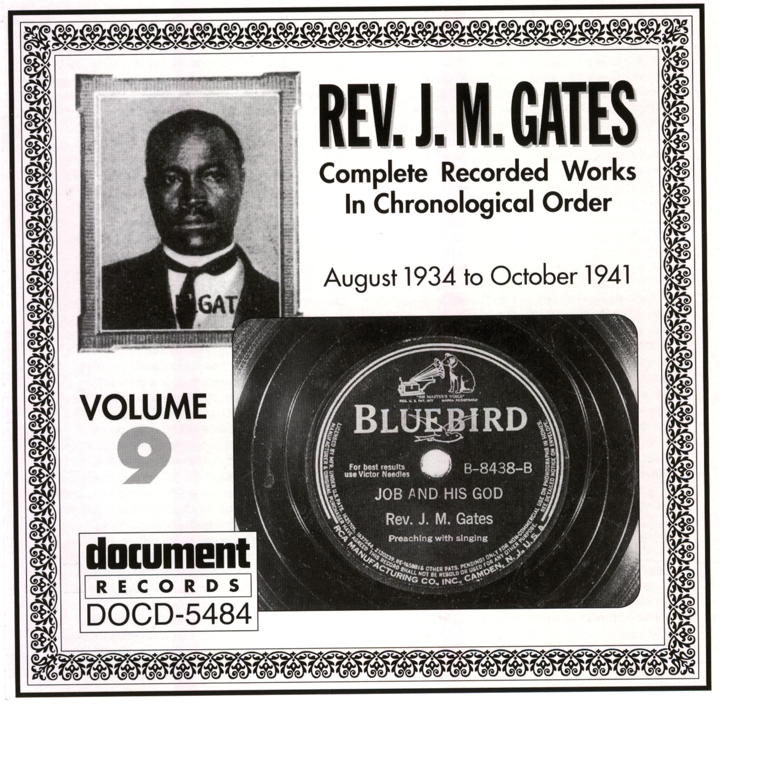 Постер альбома Rev. J.M. Gates Vol. 9 (1934-1941)