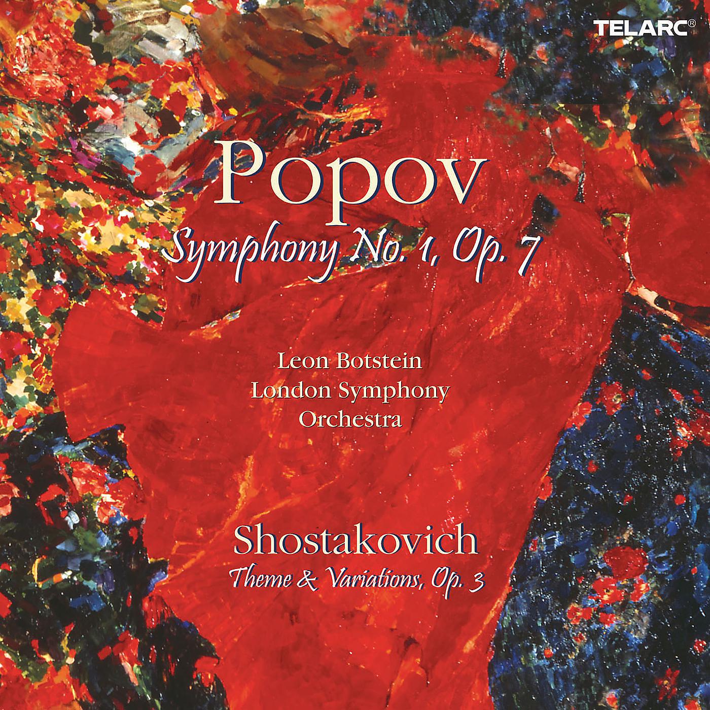 Постер альбома Popov: Symphony No. 1, Op. 7 - Shostakovich: Theme & Variations, Op. 3