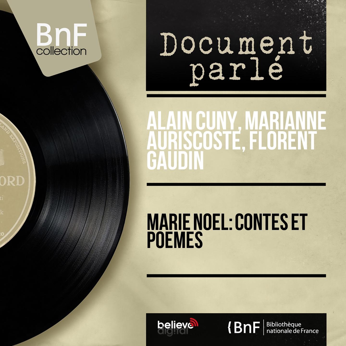 Постер альбома Marie noël: contes et poèmes (Mono Version)