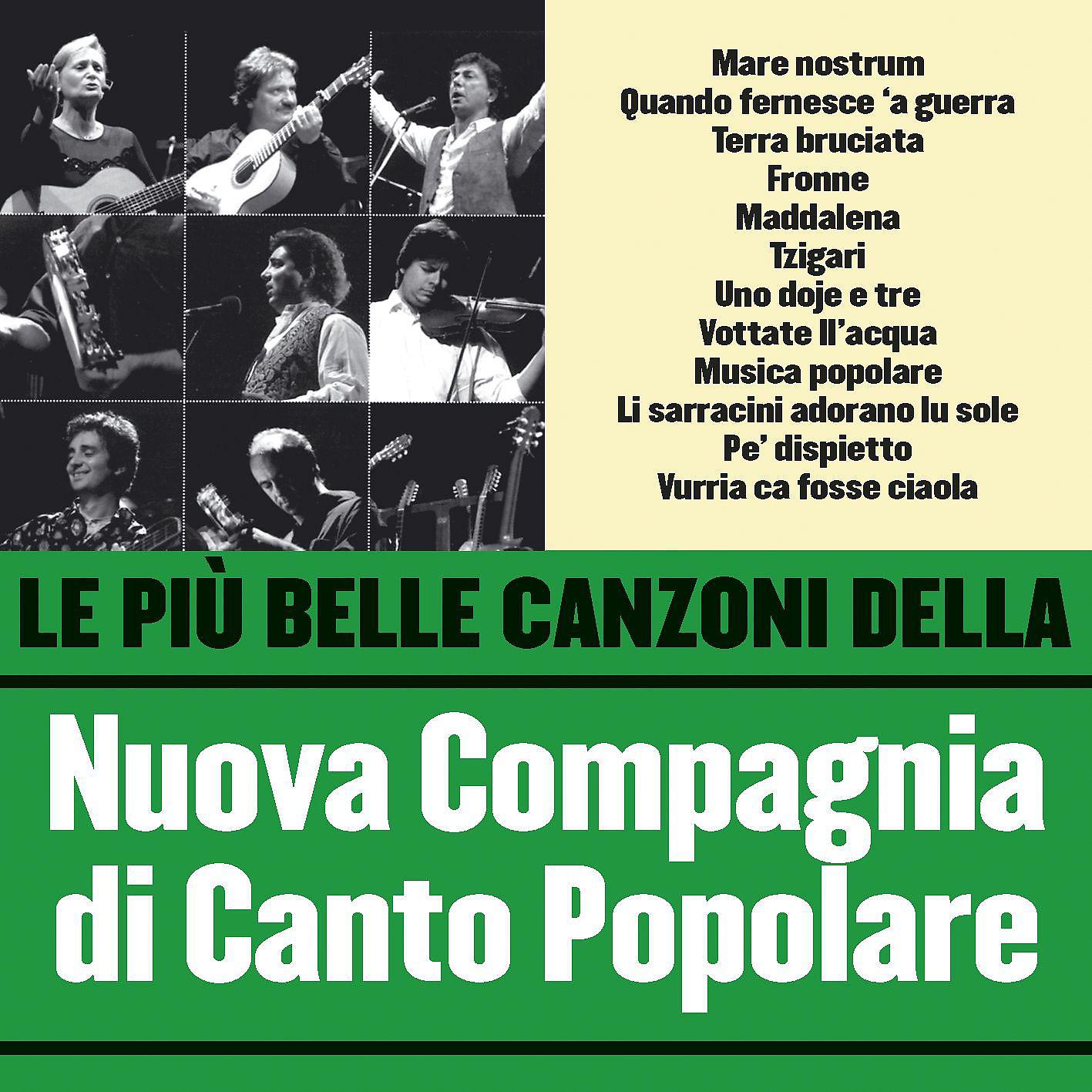 Постер альбома Le più belle canzoni della Nuova Compagnia di Canto Popolare
