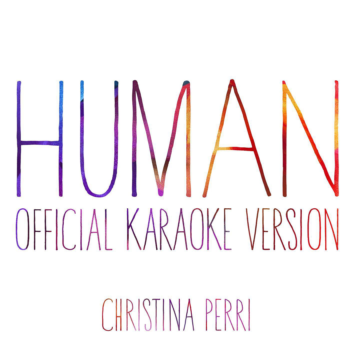 Постер альбома human (Official Karaoke Version)