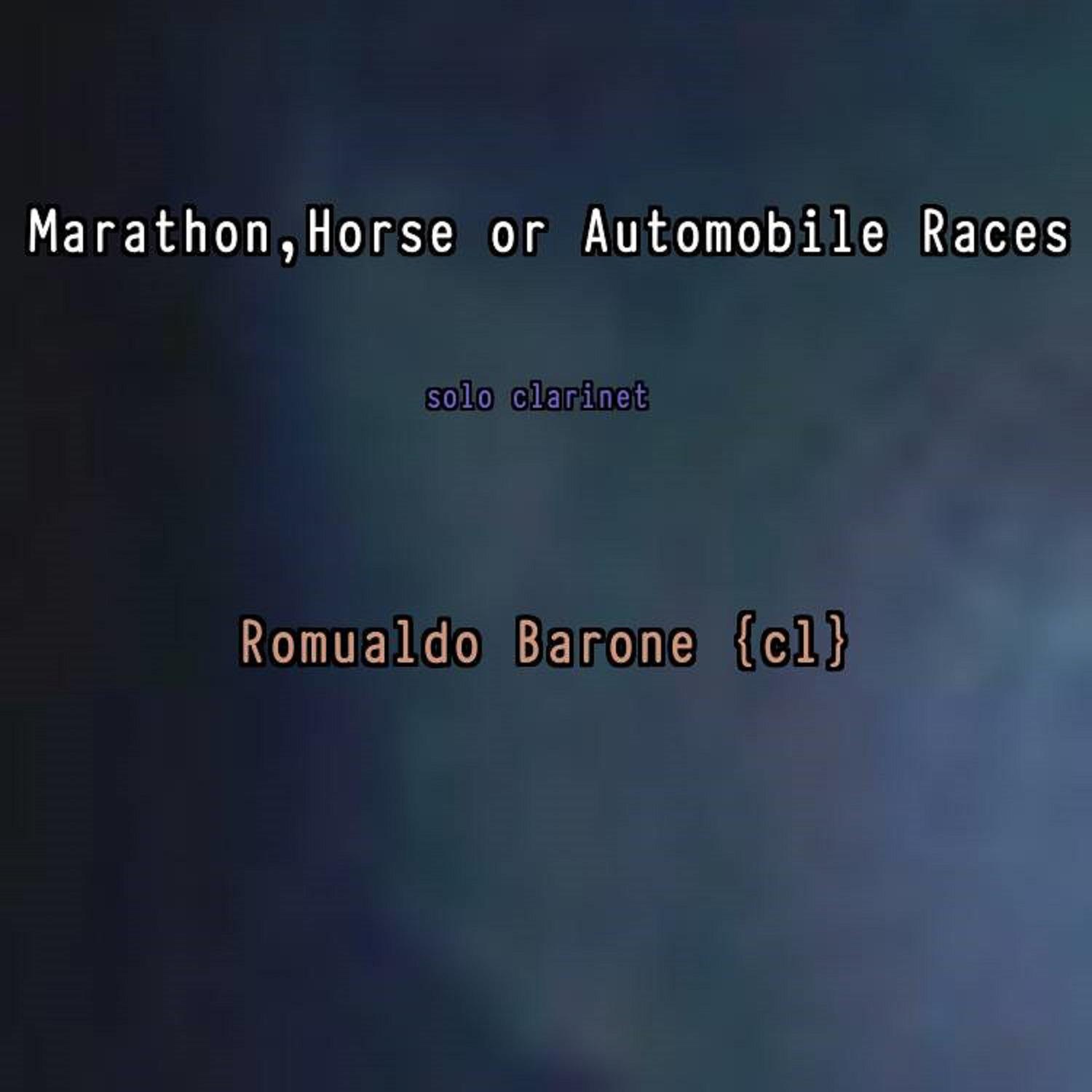 Постер альбома Marathon, Horse or Automobile Races - Ringtone