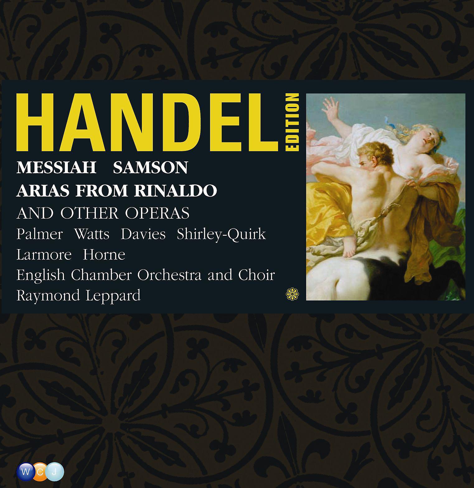 Постер альбома Handel Edition Volume 4 - Samson, Messiah & Arias from Rinaldo, Serse etc