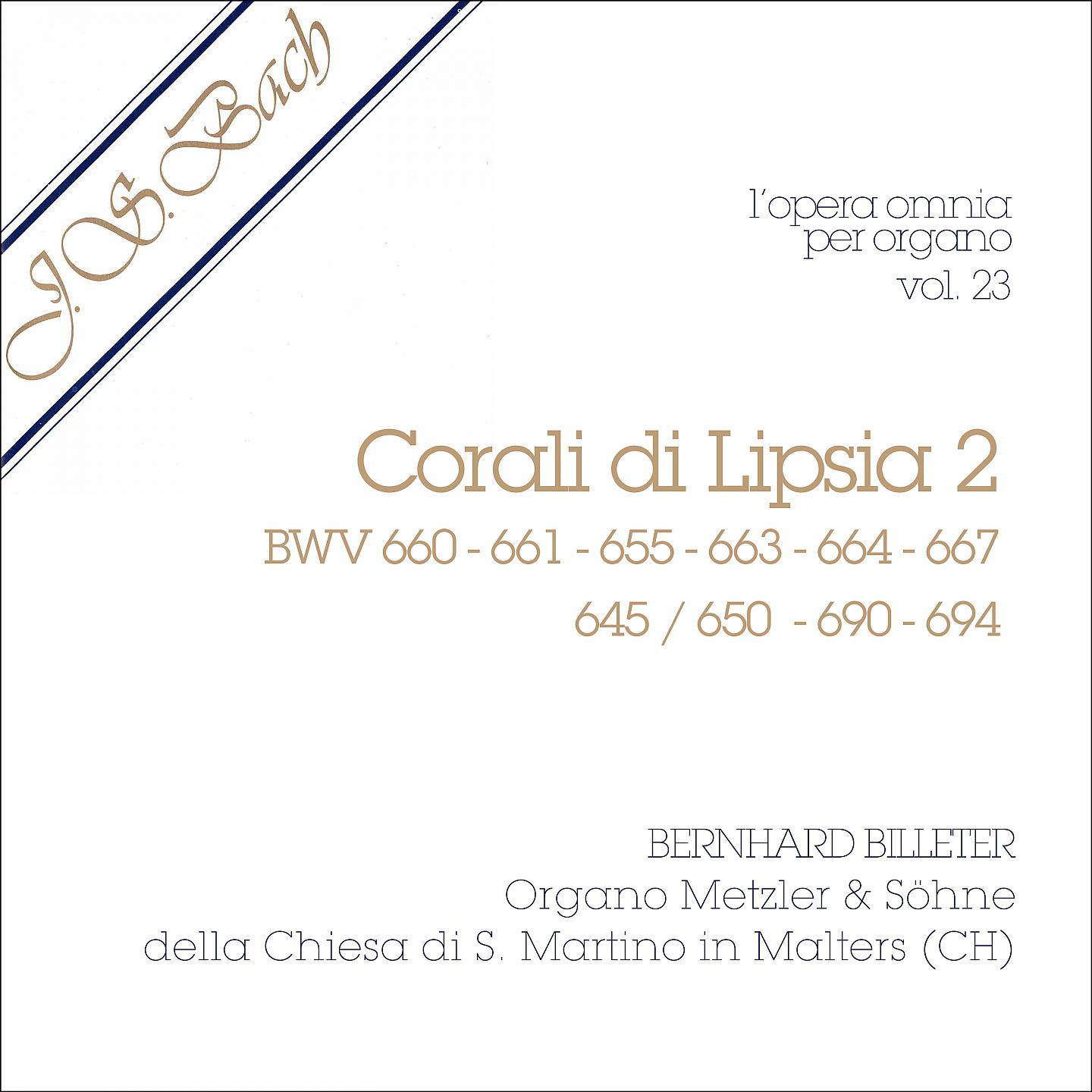 Постер альбома J.S. Bach - Opera Omnia per organo, Vol. 23