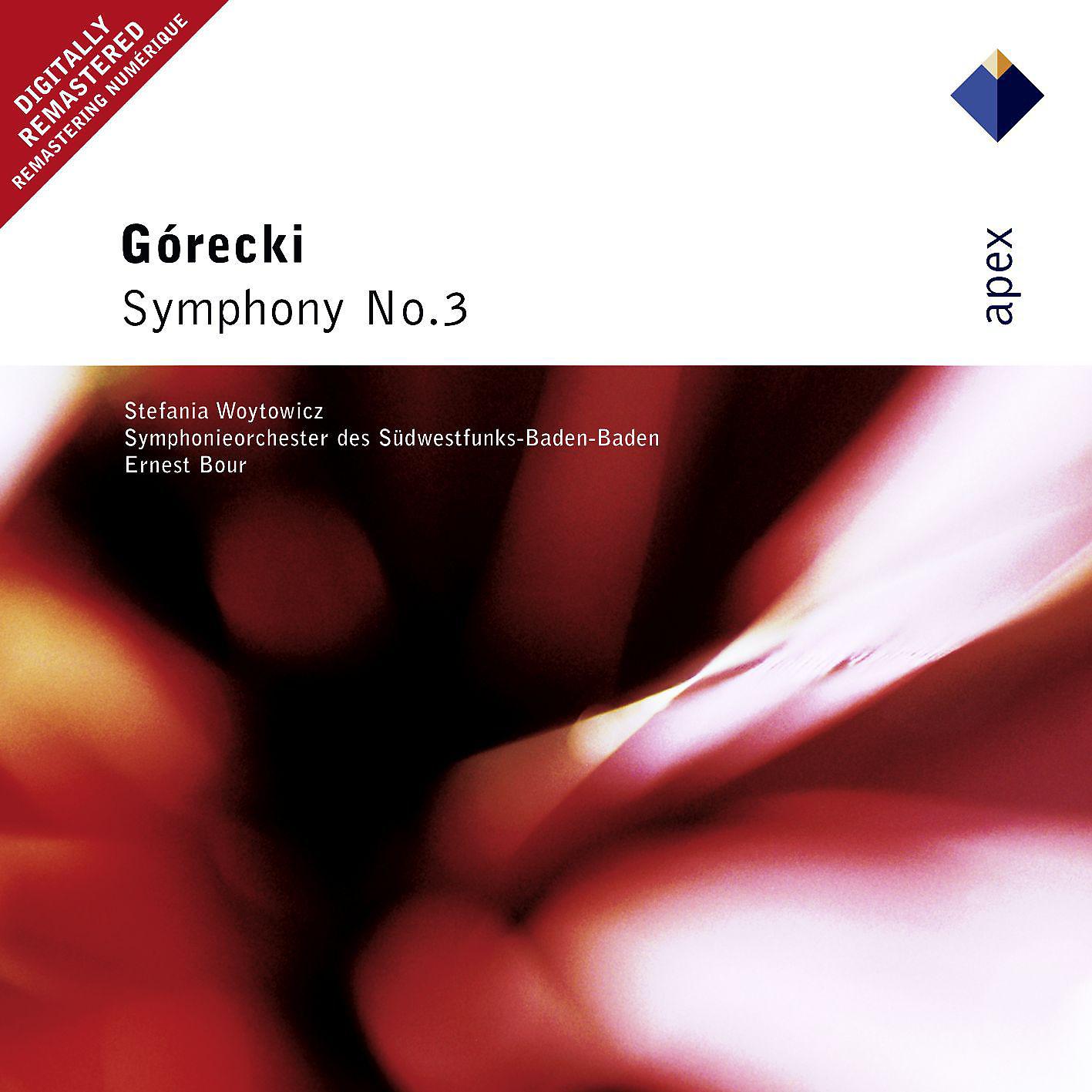 Постер альбома Górecki : Symphony No.3, 'Symphony of Sorrowful Songs'