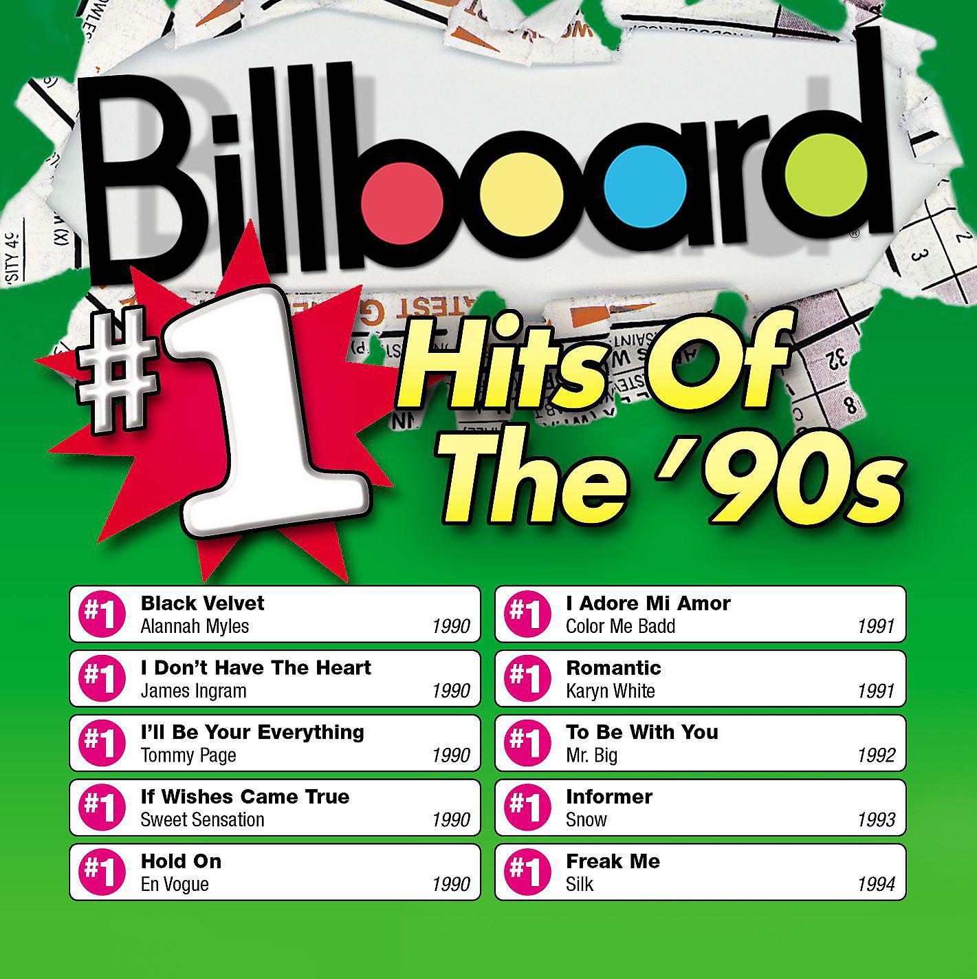 Постер альбома Billboard: #1 Hits Of The 90's
