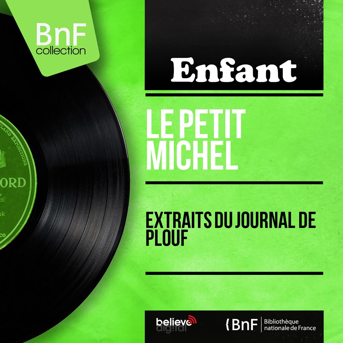 Постер альбома Extraits du journal de Plouf (Mono Version)