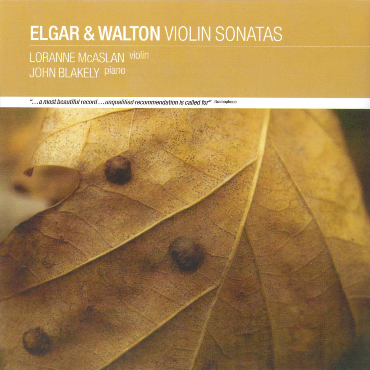 Постер альбома Elgar & Walton Violin Sonatas