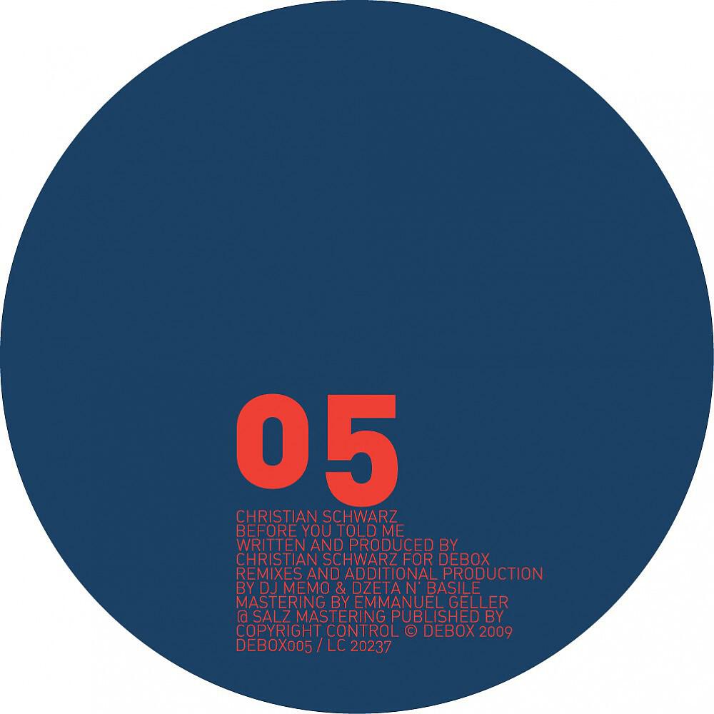 Christian Schwarz - Before You Told Me (DZeta N’ Basile)
