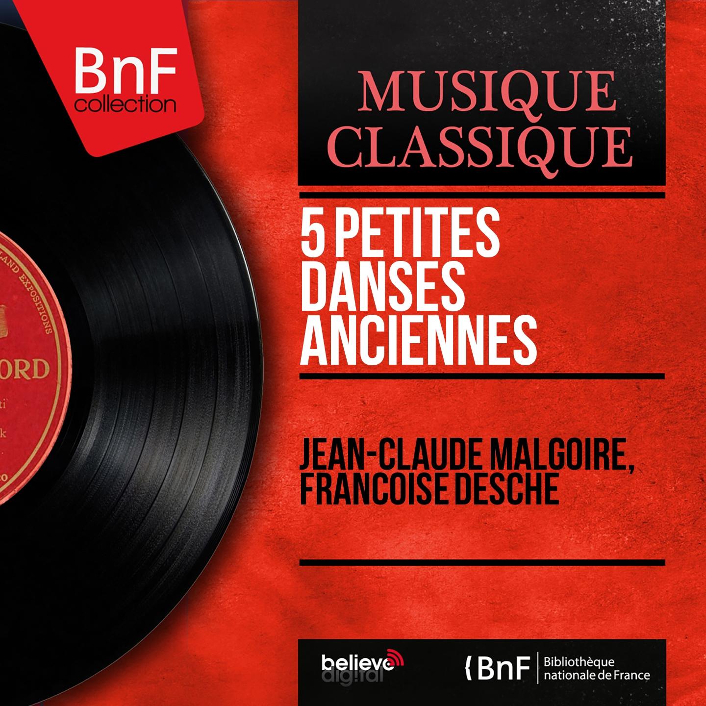 Постер альбома 5 Petites danses anciennes (Arranged for Oboe and Piano, Mono Version)