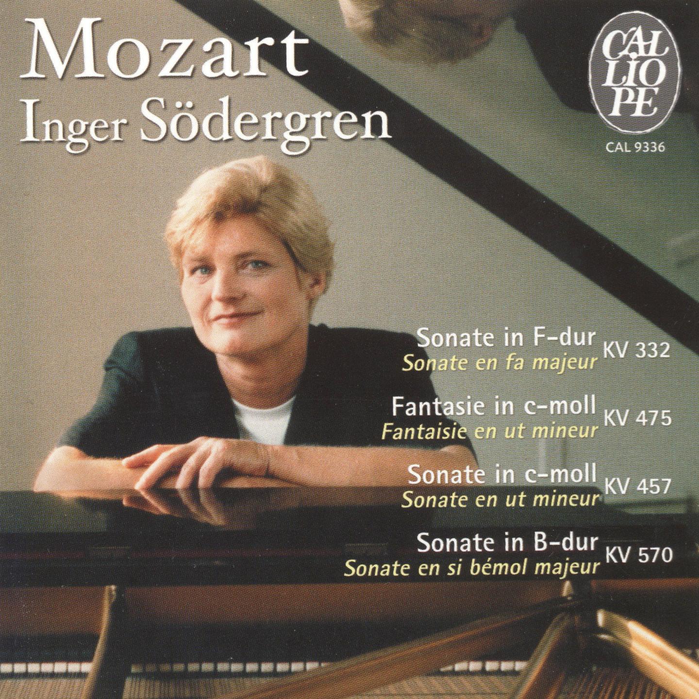 Постер альбома Mozart: Sonates pour piano, K. 332, K. 457, K. 570 & Fantaisie K. 475