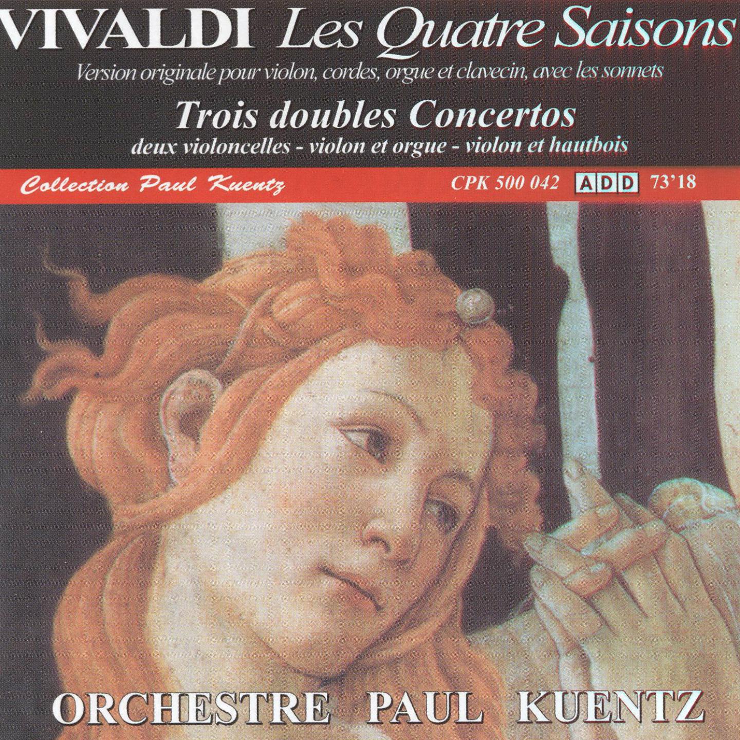 Постер альбома Vivaldi: Les quatres saisons & trois doubles concertos