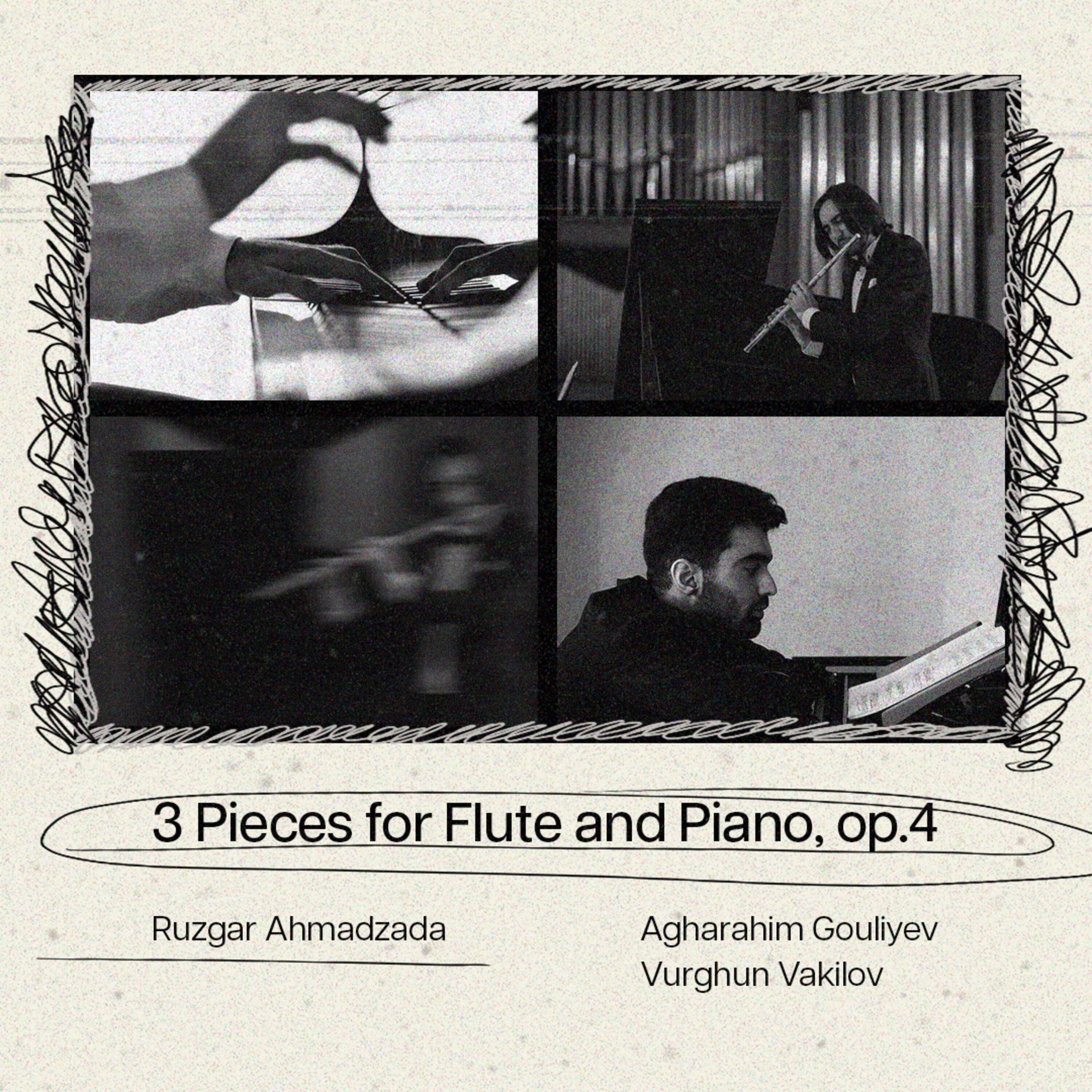 Постер альбома 3 Pieces for Flute and Piano