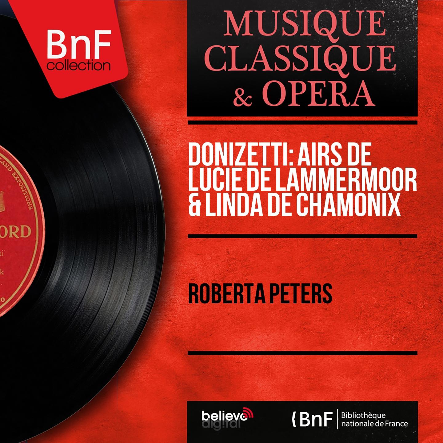 Постер альбома Donizetti: Airs de Lucie de Lammermoor & Linda de Chamonix (Mono Version)