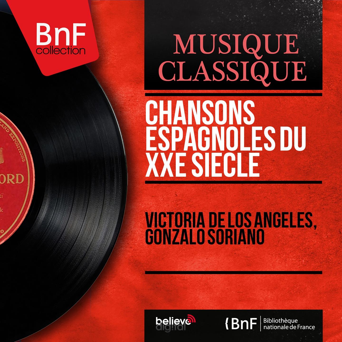 Постер альбома Chansons espagnoles du XXe siècle (Stereo Version)