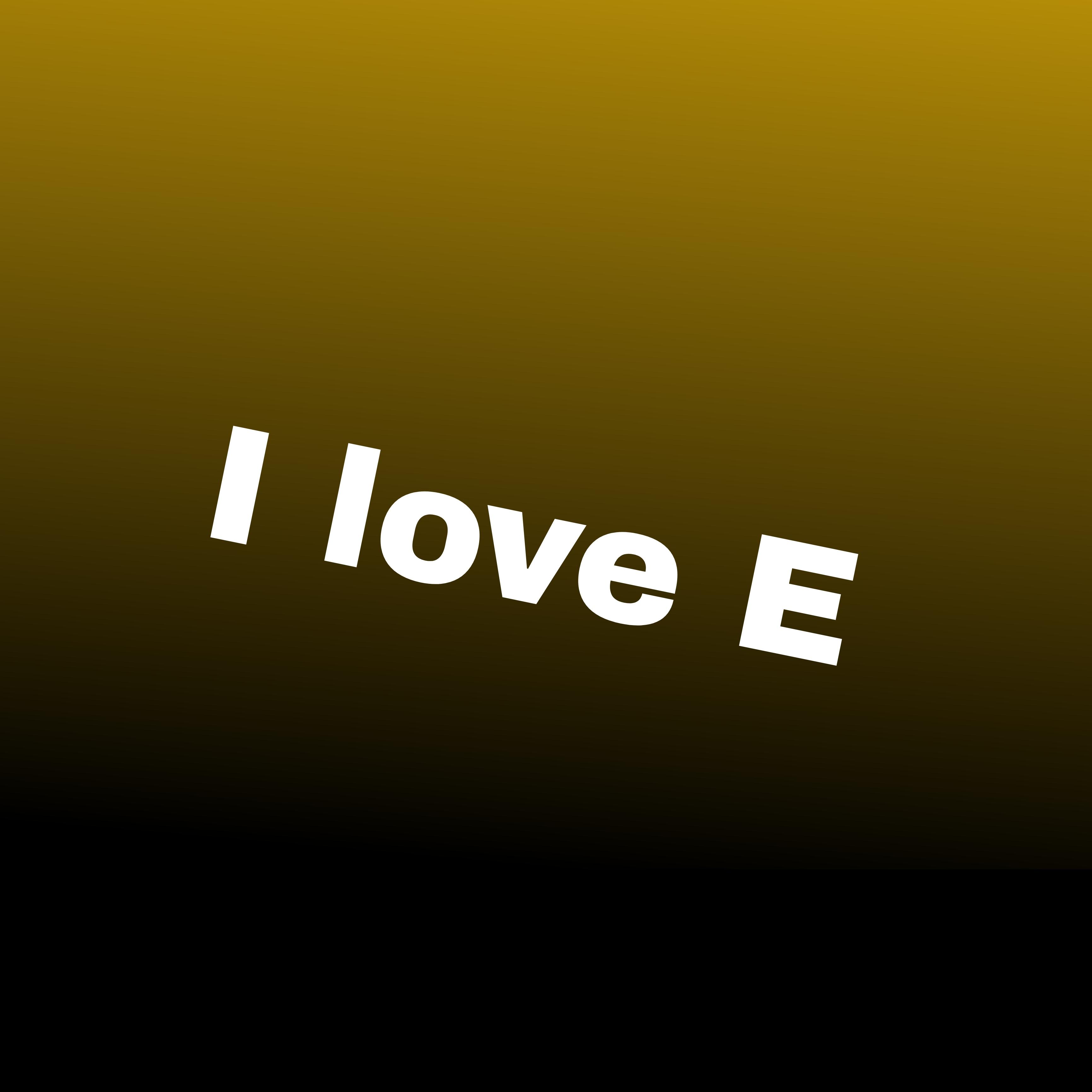 Постер альбома I Love E